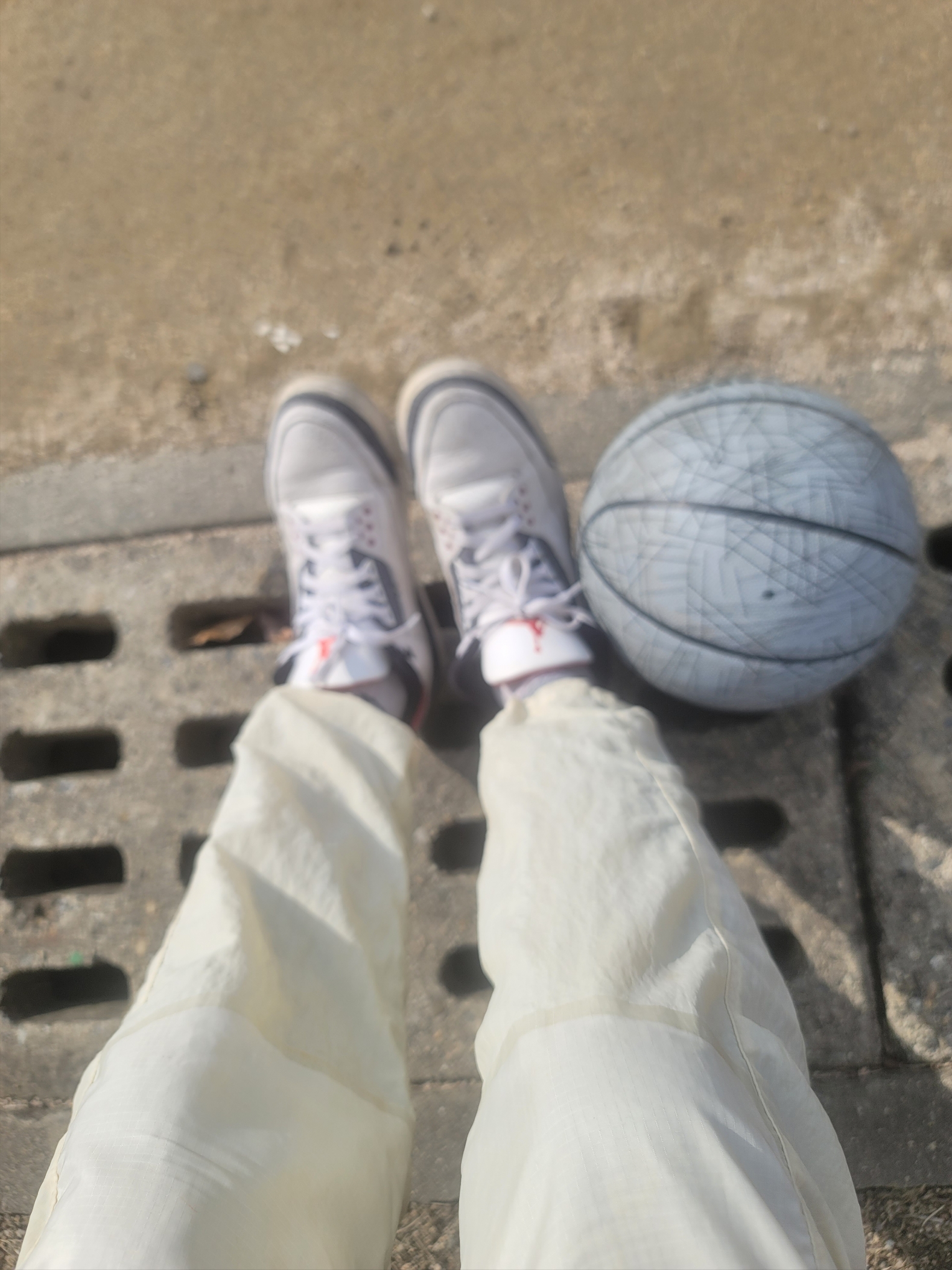 Jordan x Off-White Fleece Pullover Hoodie Sail - US/EU, Jordan x Off-White Woven Pants Sail - Asia 착용 스타일 - 2