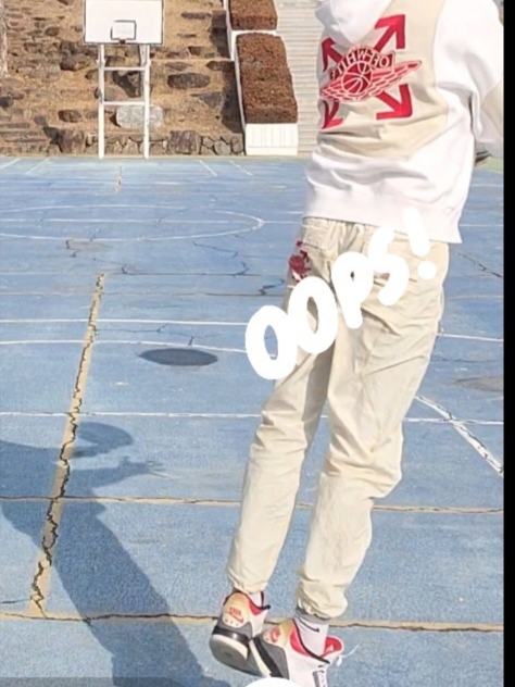 Jordan x Off-White Fleece Pullover Hoodie Sail - US/EU, Jordan x Off-White Woven Pants Sail - Asia 착용 스타일 - 1