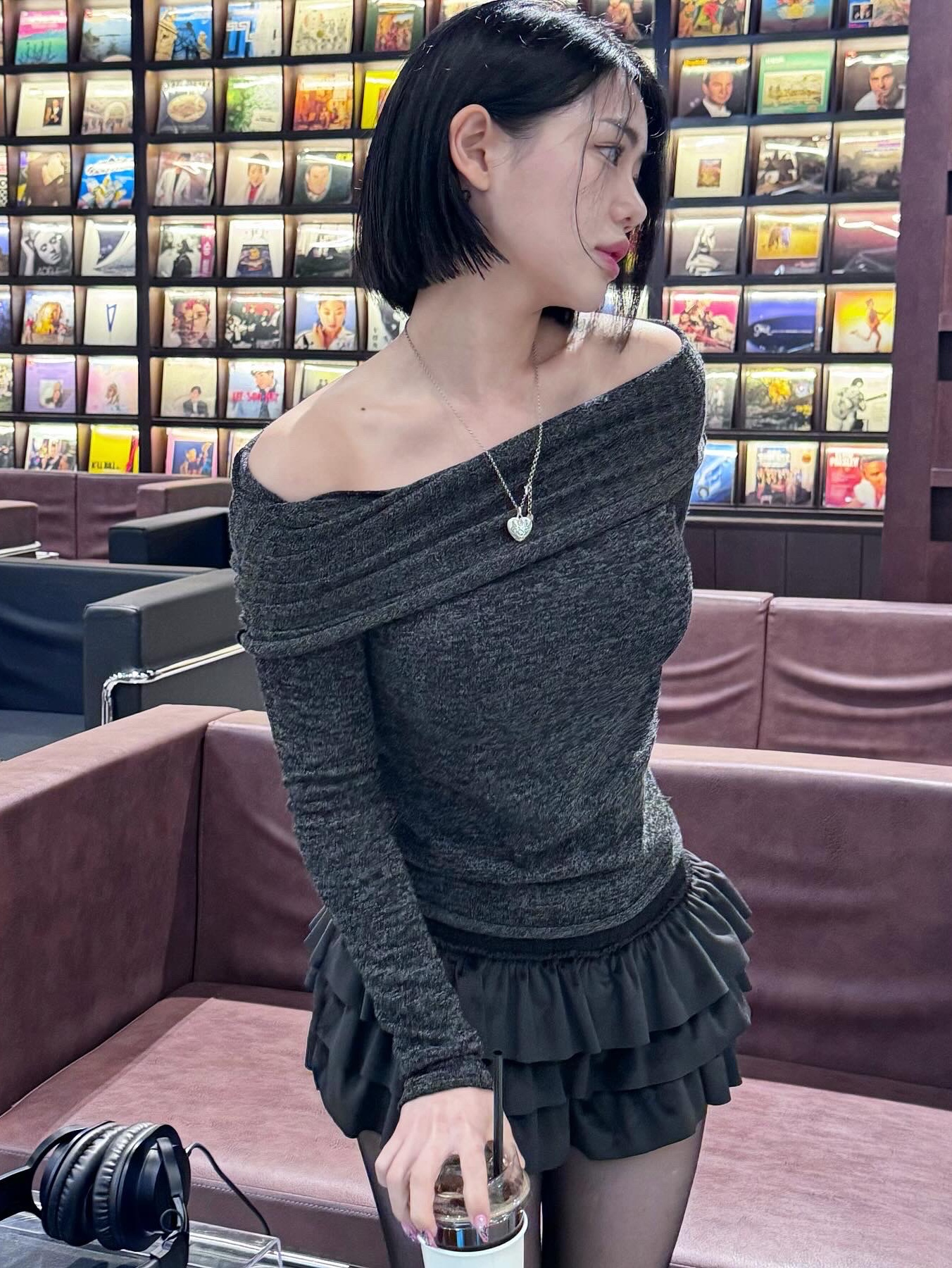 Gucci Blind for Love Necklace Silver 착용 스타일
