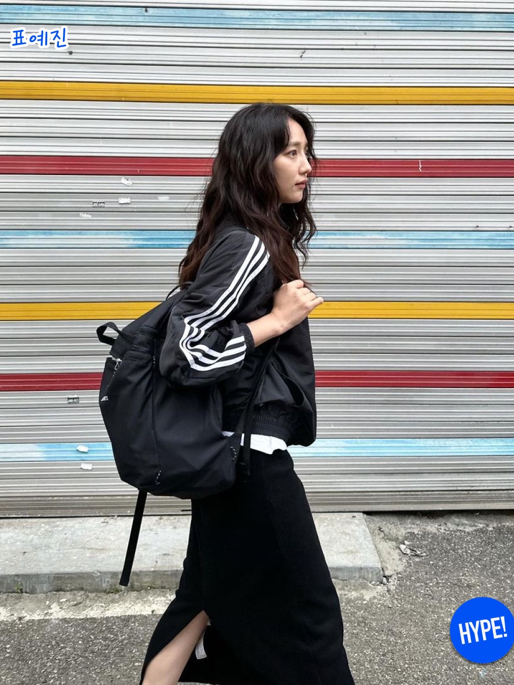 Adidas Originals Beckenbauer Track Jacket Black - KR Sizing, (W) Adidas Adicolor Classic Track Jacket Black - KR Sizing 착용 스타일 - 6
