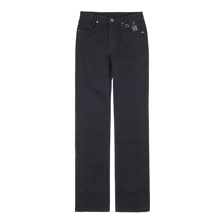 Wooyoungmi Long Straight Denim Pants Black - 23SS 착용 스타일