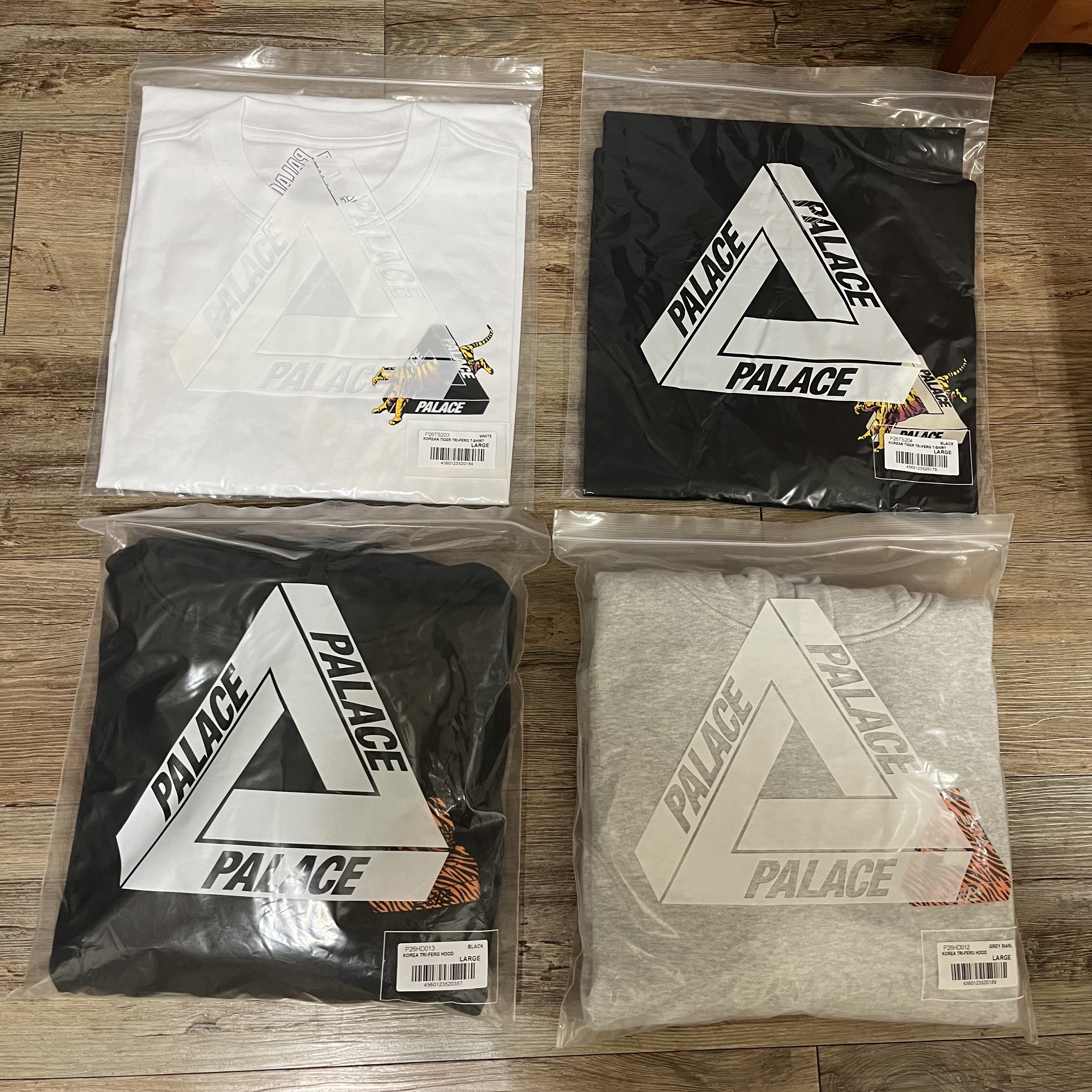 Palace Korea Hoodie Black - 24SS, Palace Korea Hoodie Grey - 24SS 착용 스타일