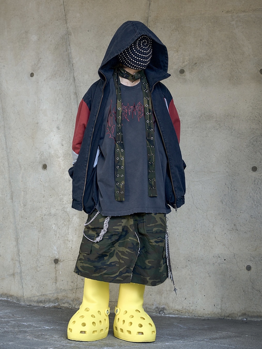 Ourpas 089 Denim Track Set Up 착용 스타일 - 8
