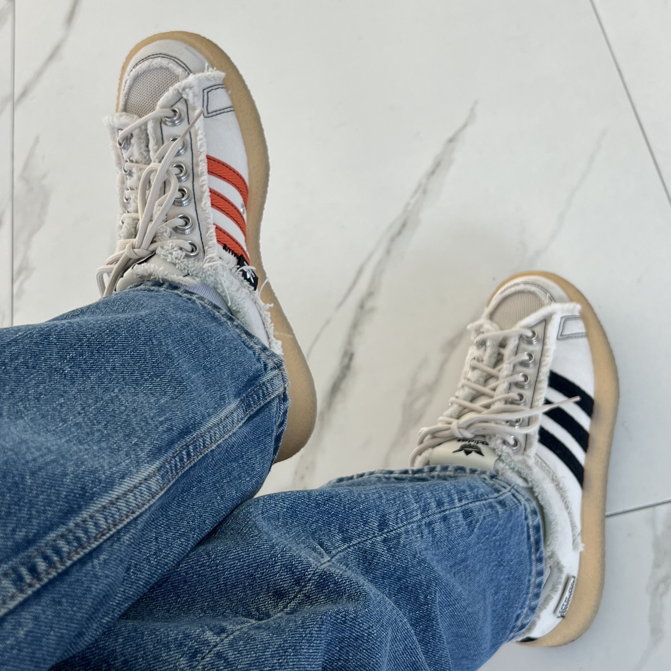 Adidas x Song for the Mute Campus 80s Bliss Core Black 착용 스타일 - 1