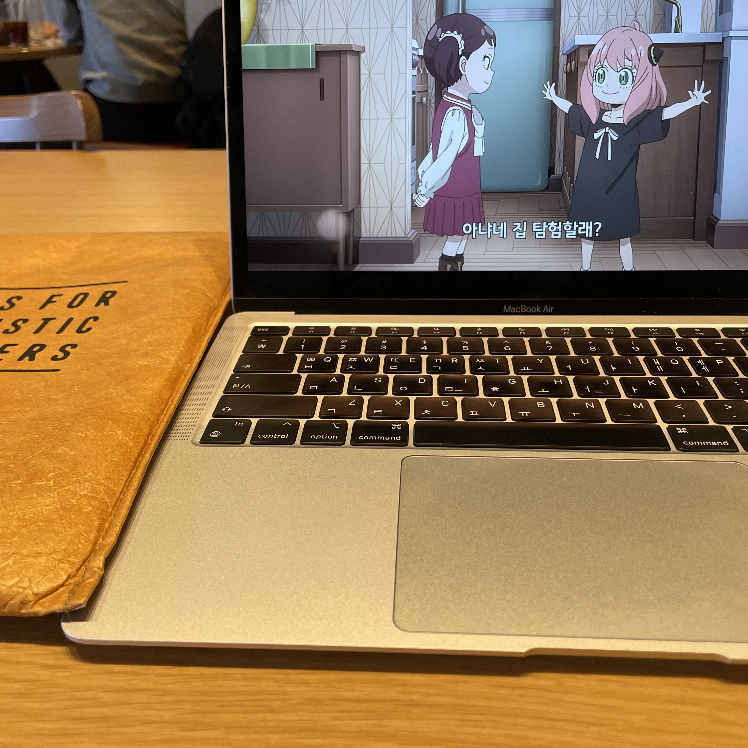 Human Made PC & Tablet Sleeve 14 Inch Beige 착용 스타일