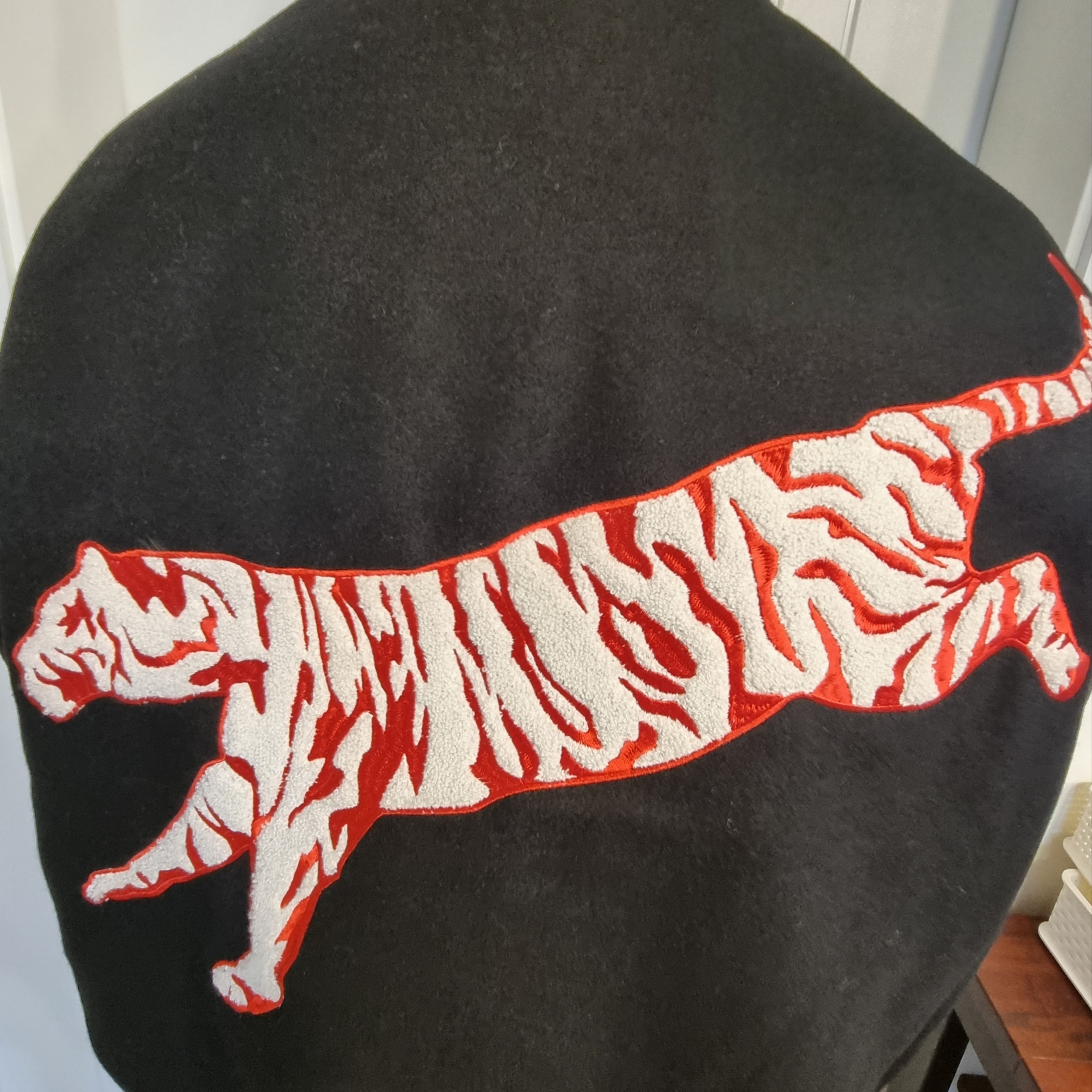 Palace Korea Varsity Jacket Black - 24SS 착용 스타일