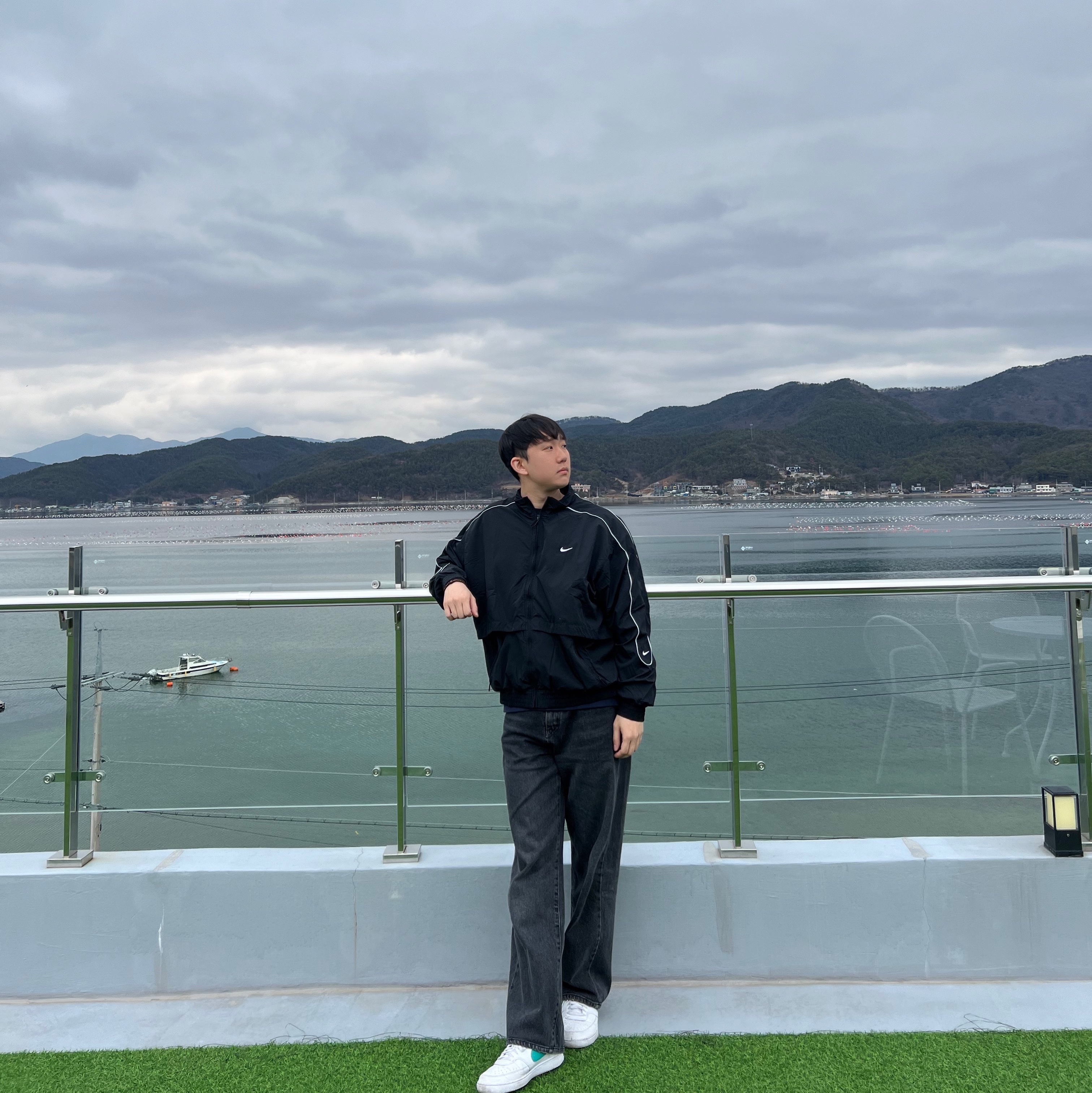 Nike NSW Solo Swoosh Woven Track Jacket Black - Asia 착용 스타일