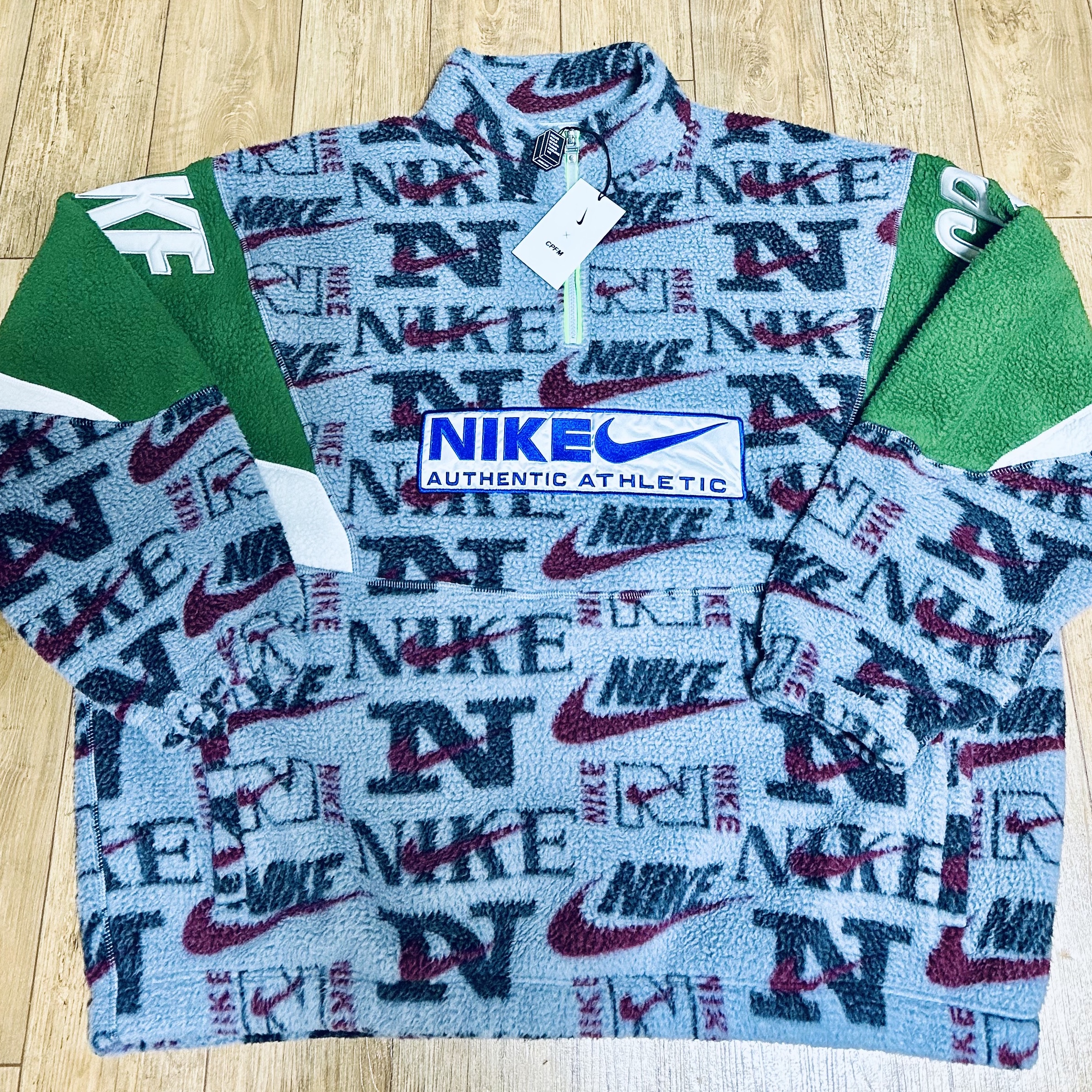Nike x Cactus Plant Flea Market Quarter Zip Top Jacket Grey - US/EU 착용 스타일