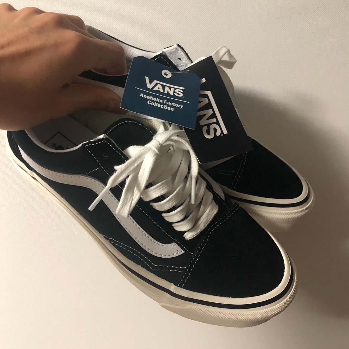 Vans Old Skool 36 DX Anaheim Factory Black White 착용 스타일