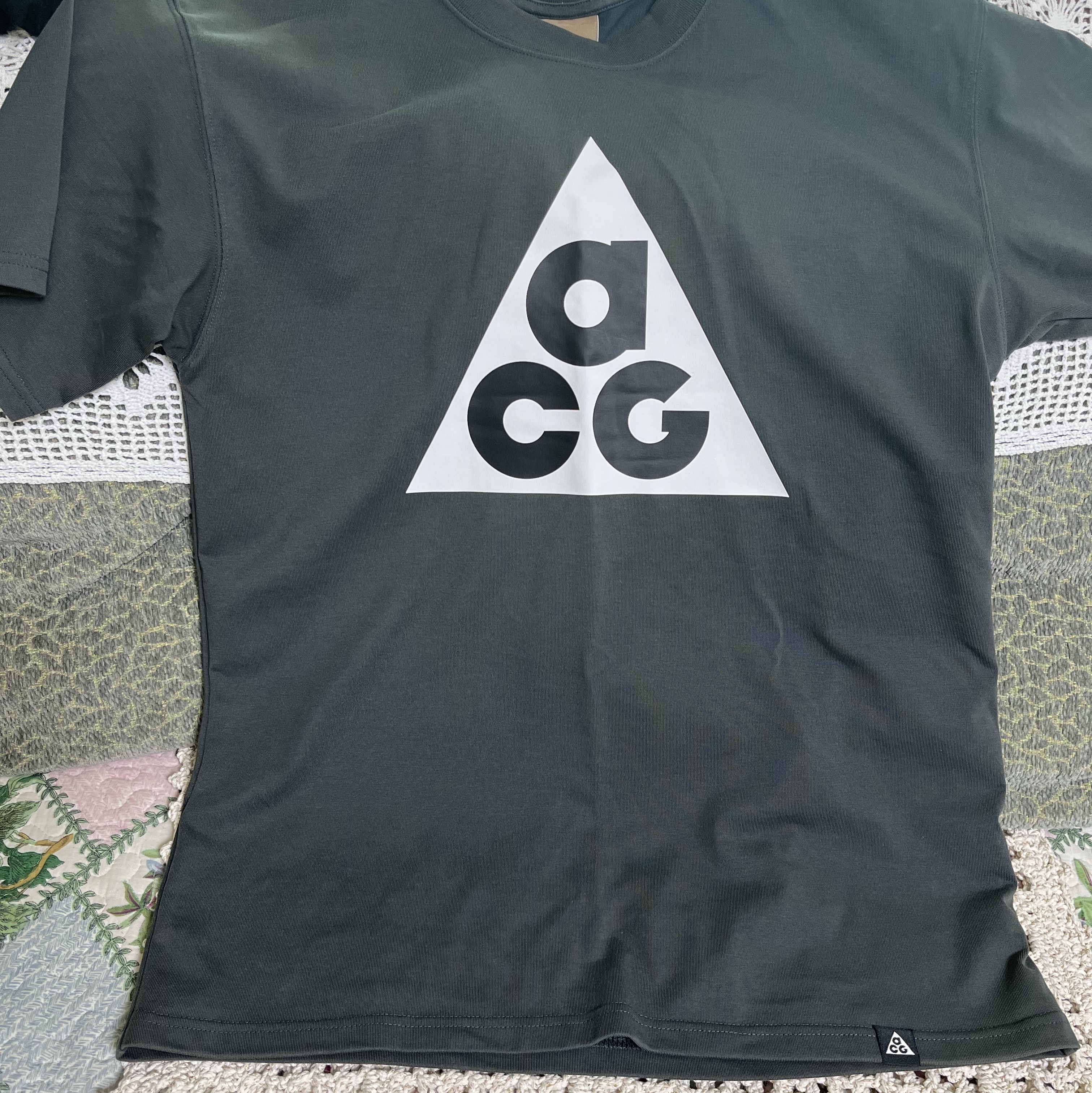 Nike ACG Short Sleeve T-Shirt Dark Smoke Grey - US/EU 착용 스타일