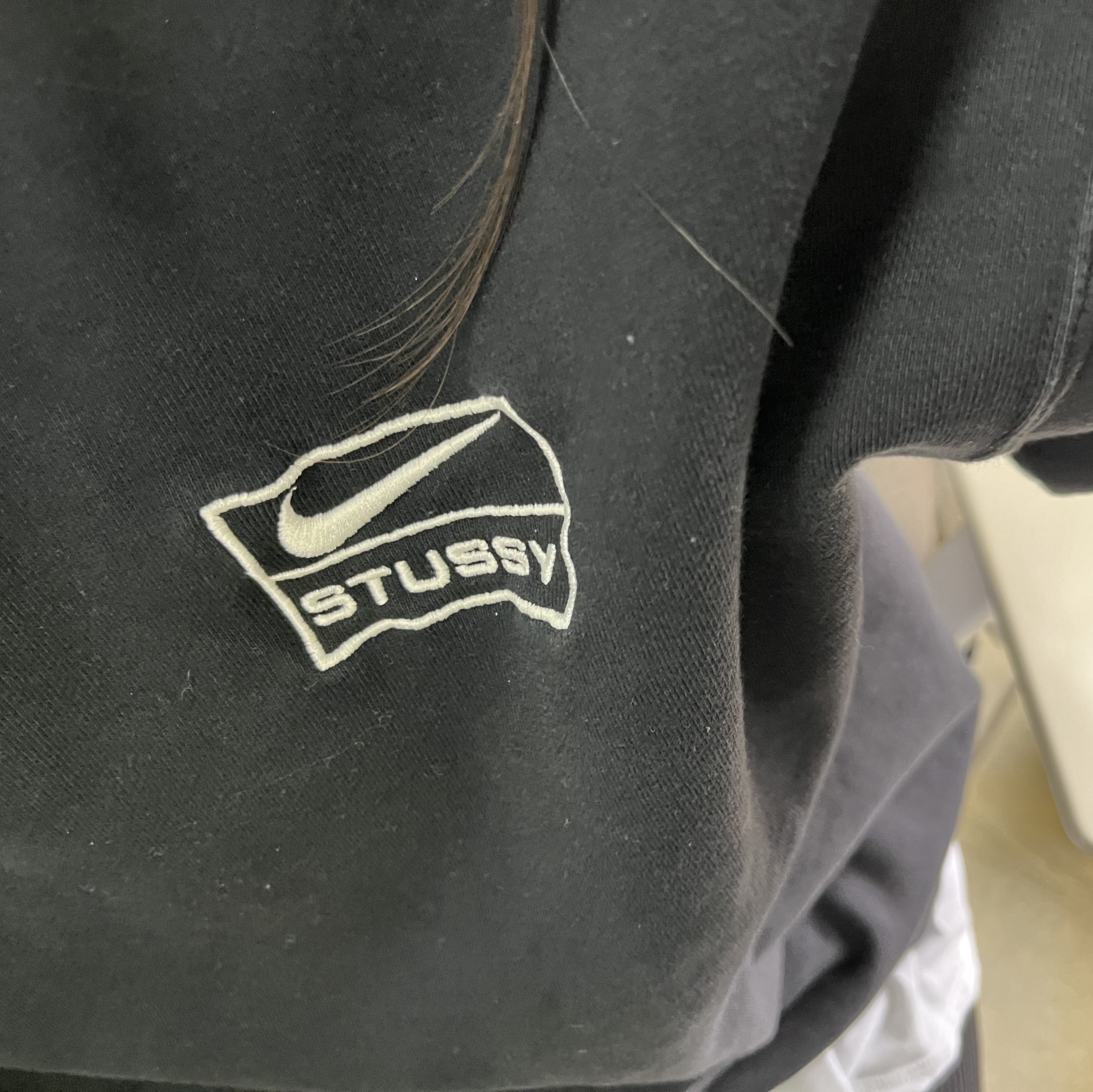 Nike x Stussy NRG Washed Fleece Crewneck Black (DO5310-010) 착용 스타일