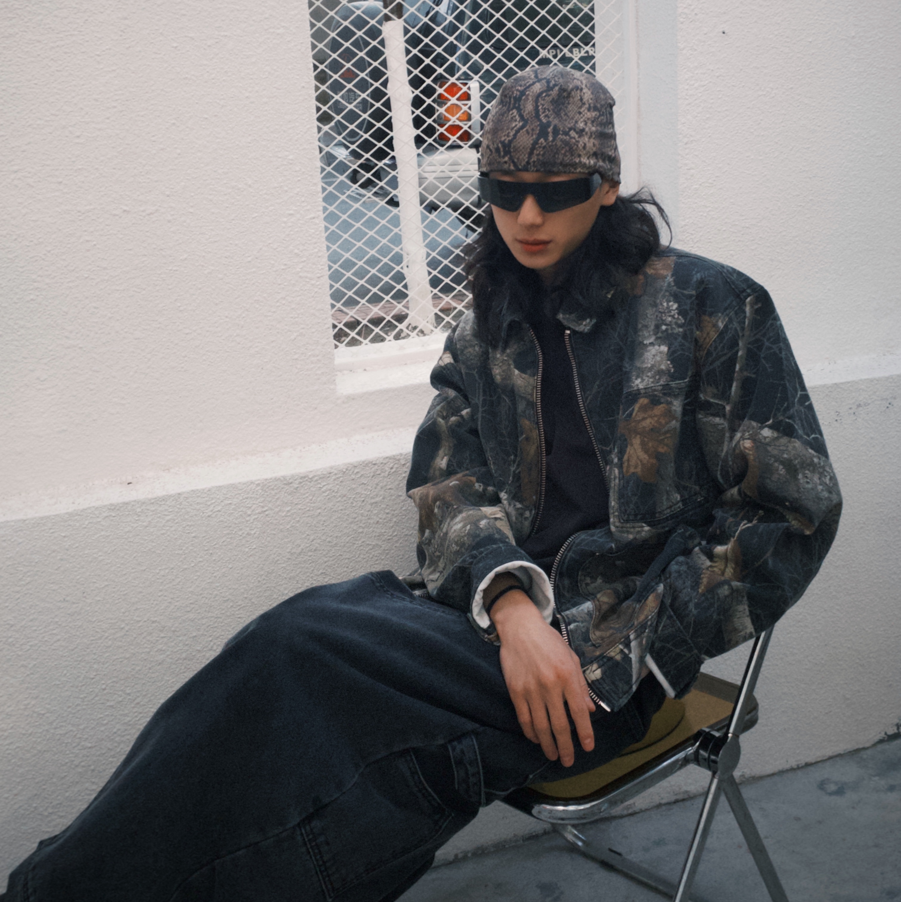 Stussy Realtree Edge Zip Work Jacket Black 착용 스타일 - 1