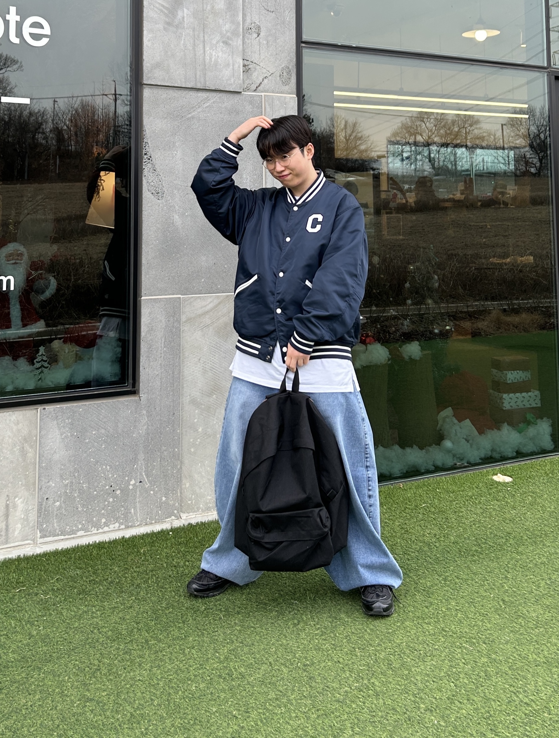 Nike x Supreme Air Max 98 Black, Comme des Garcons Homme Plus Nylon Backpack Large Black 착용 스타일 - 2