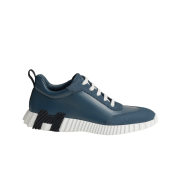 Hermes Bouncing Sneakers Calfskin Suede Goatskin & Bleu Celeste