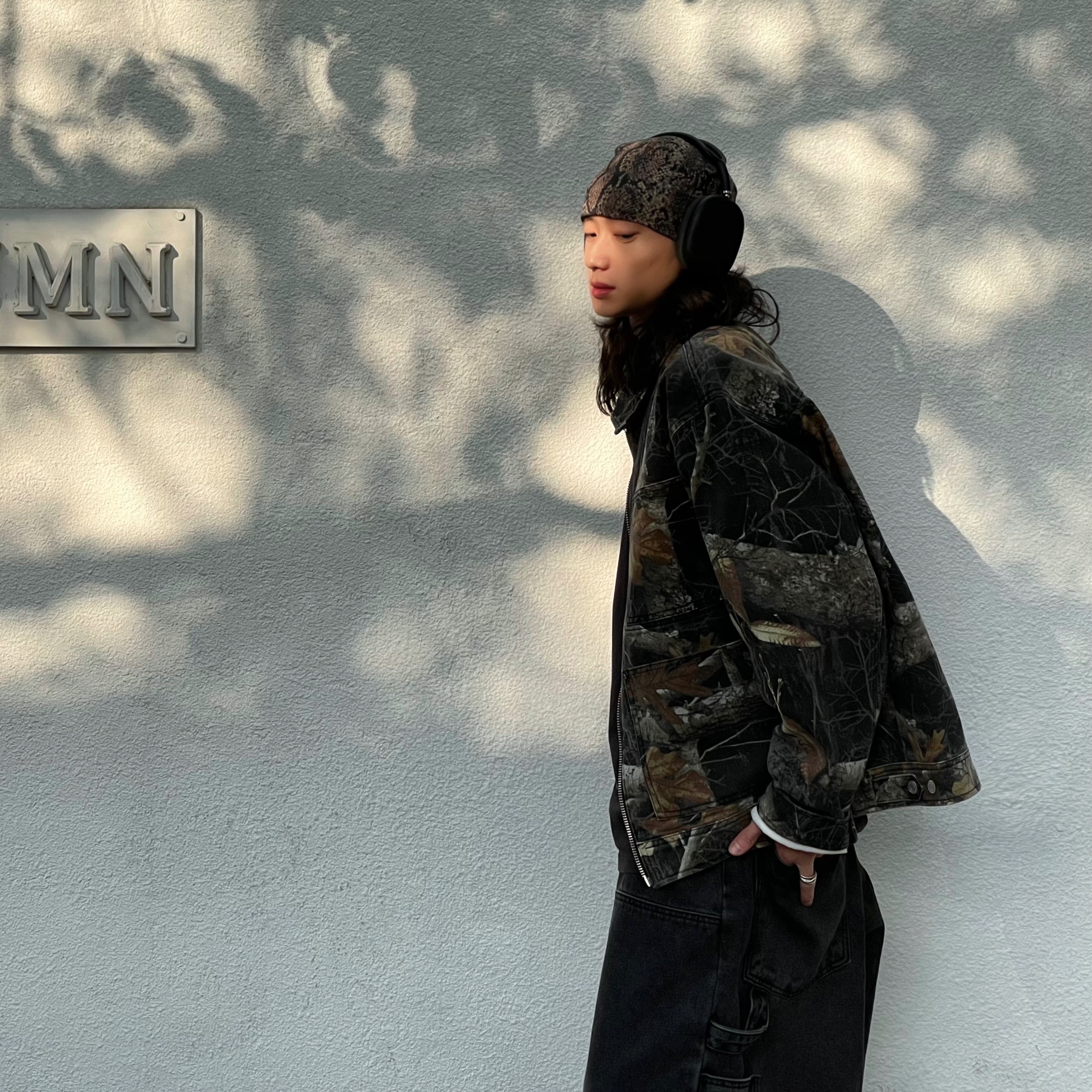 Stussy Realtree Edge Zip Work Jacket Black 착용 스타일 - 4