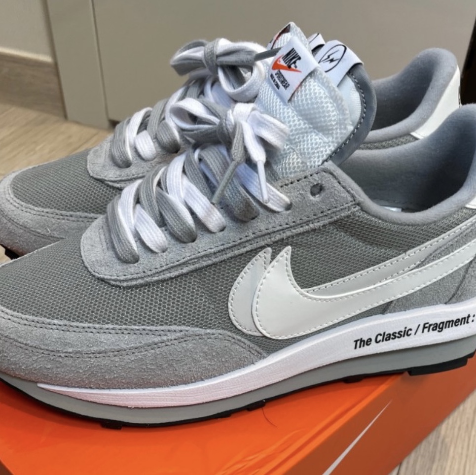 Nike x Sacai x Fragment LDWaffle Light Smoke Grey 착용 스타일