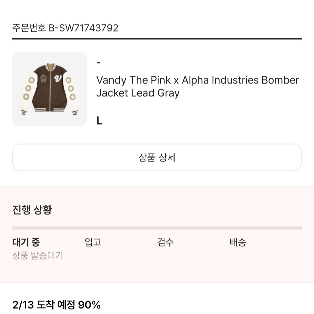 Vandy The Pink x Alpha Industries Bomber Jacket Lead Gray 착용 스타일 - 1