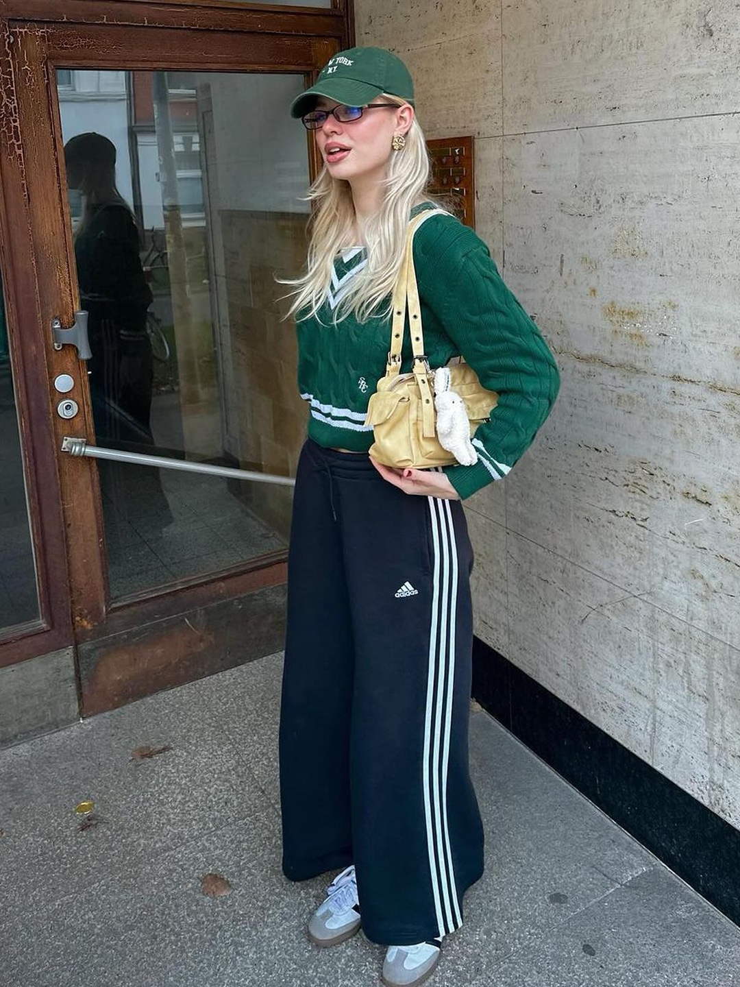(W) Adidas Essential 3S Openhem Fleece Pants Black White - KR Sizing, Palace x Adidas Firebird Track Pants Black - 20FW 착용 스타일 - 3