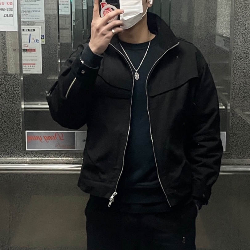 Ignota Core:5 Washed Cargo Pants Black, Ignota Core:6 Statera Jacket Black 착용 스타일