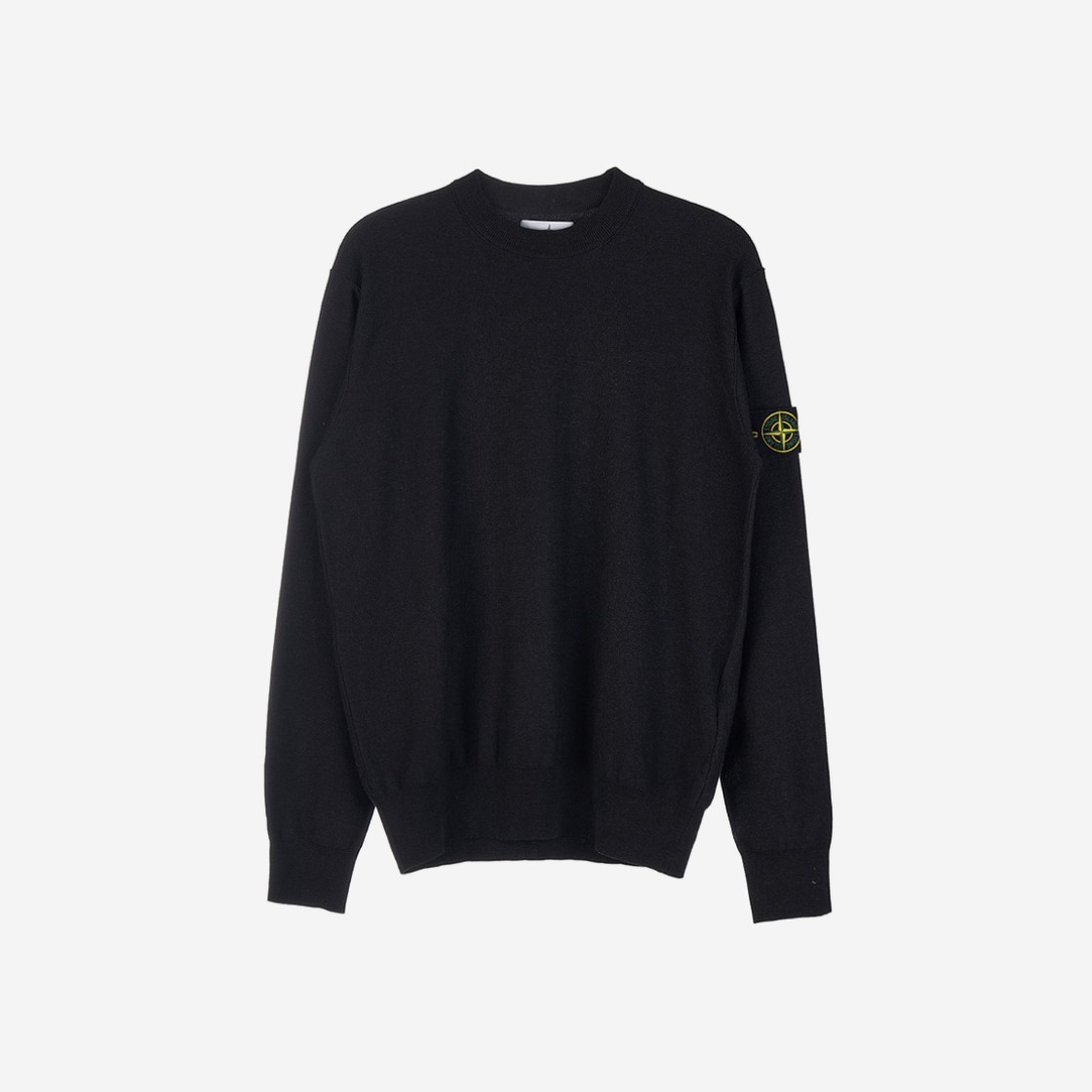 Stone Island 516B2 Soft Cotton Crewneck Knit Steel Grey Melange - 22SS 상세 이미지 1