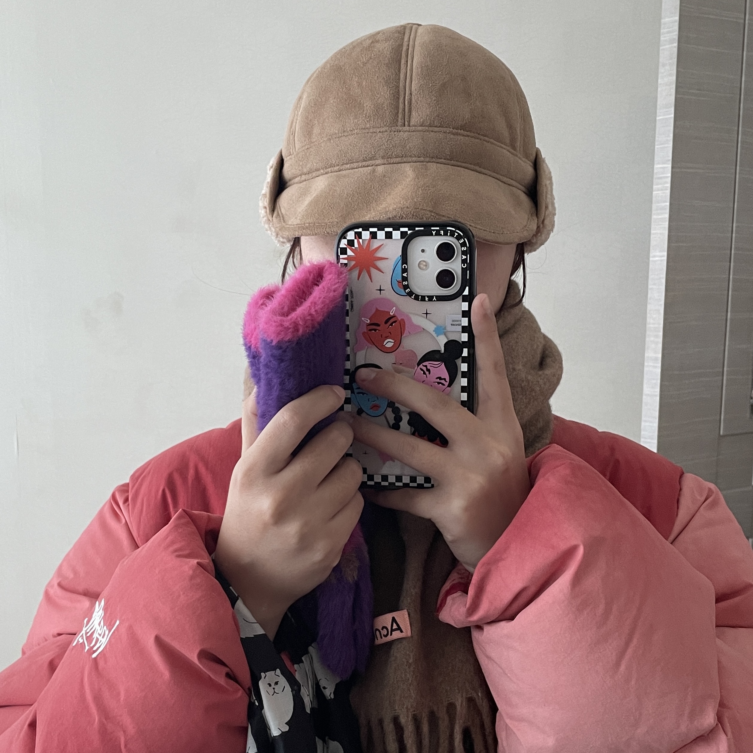 Stussy Recycled Nylon Down Puffer Faded Red, Acne Studios Canada Narrow New Wool Muffler Camel Brown 착용 스타일