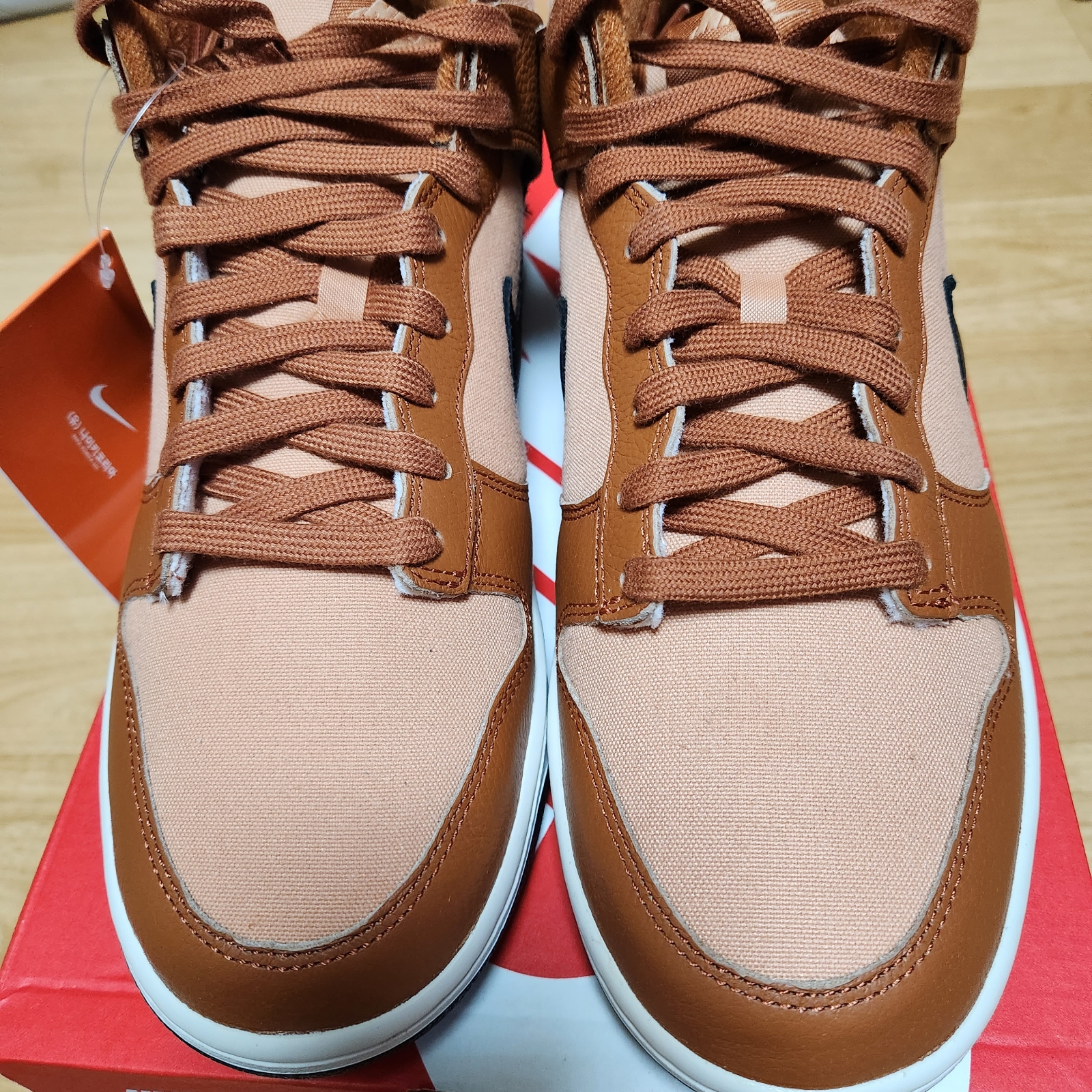 Nike Dunk Mid Amber Brown Dark Russet 착용 스타일 - 1