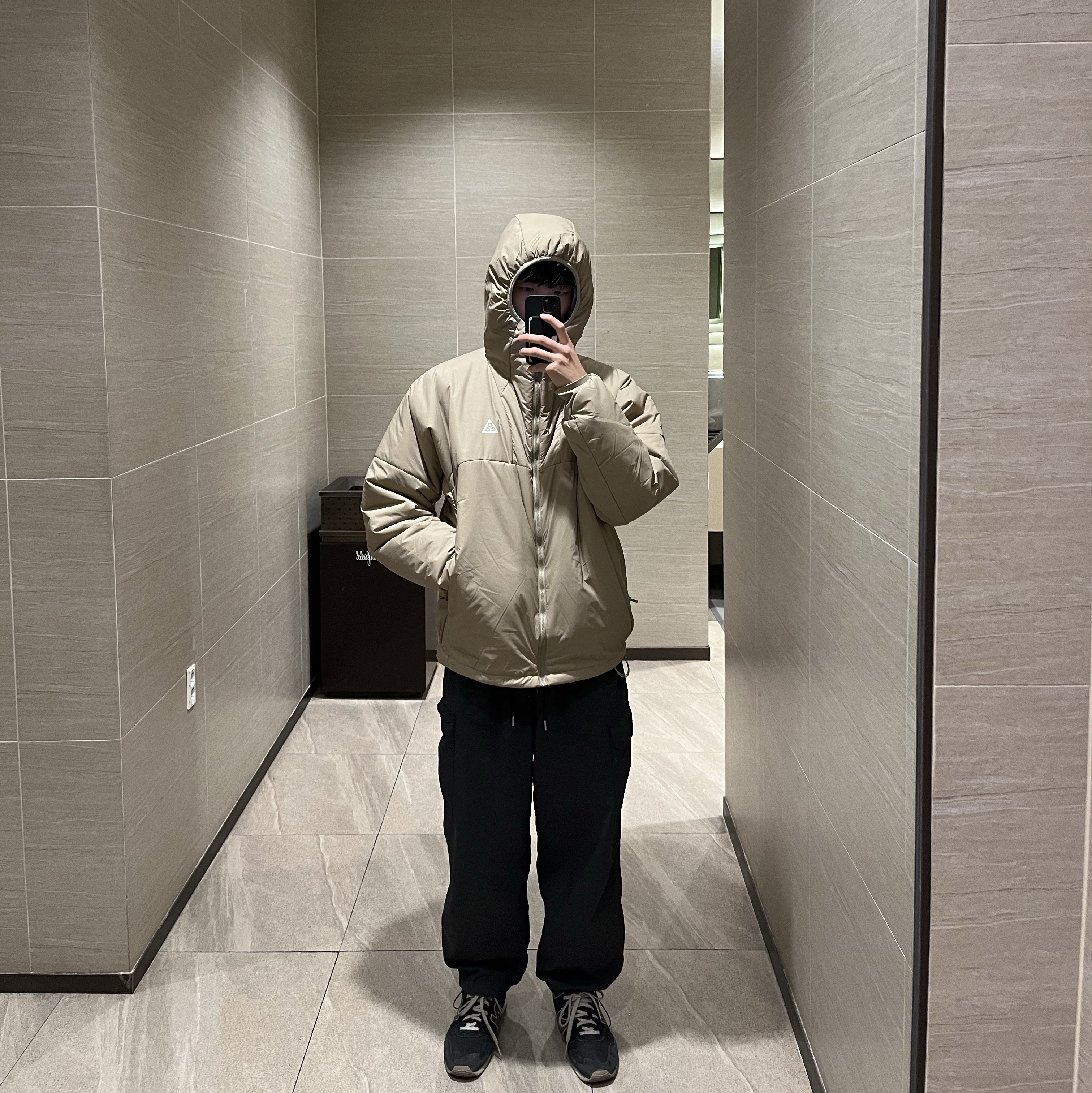Nike ACG Therma-Fit ADV Rope De Dope Jacket Light Iron Ore - Asia 착용 스타일