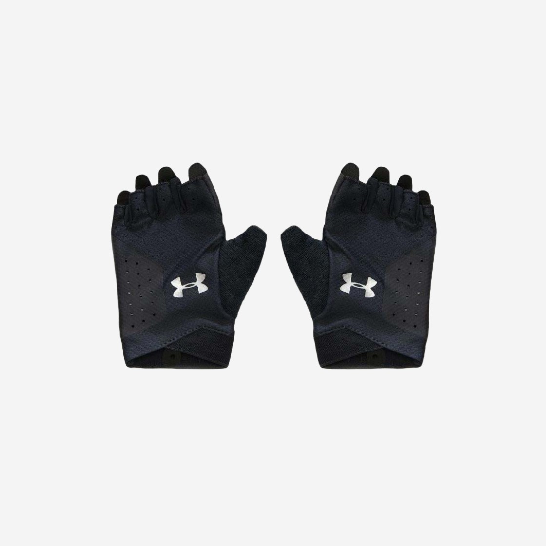 (W) Under Armour Light Training Gloves Black Silver 상세 이미지 1