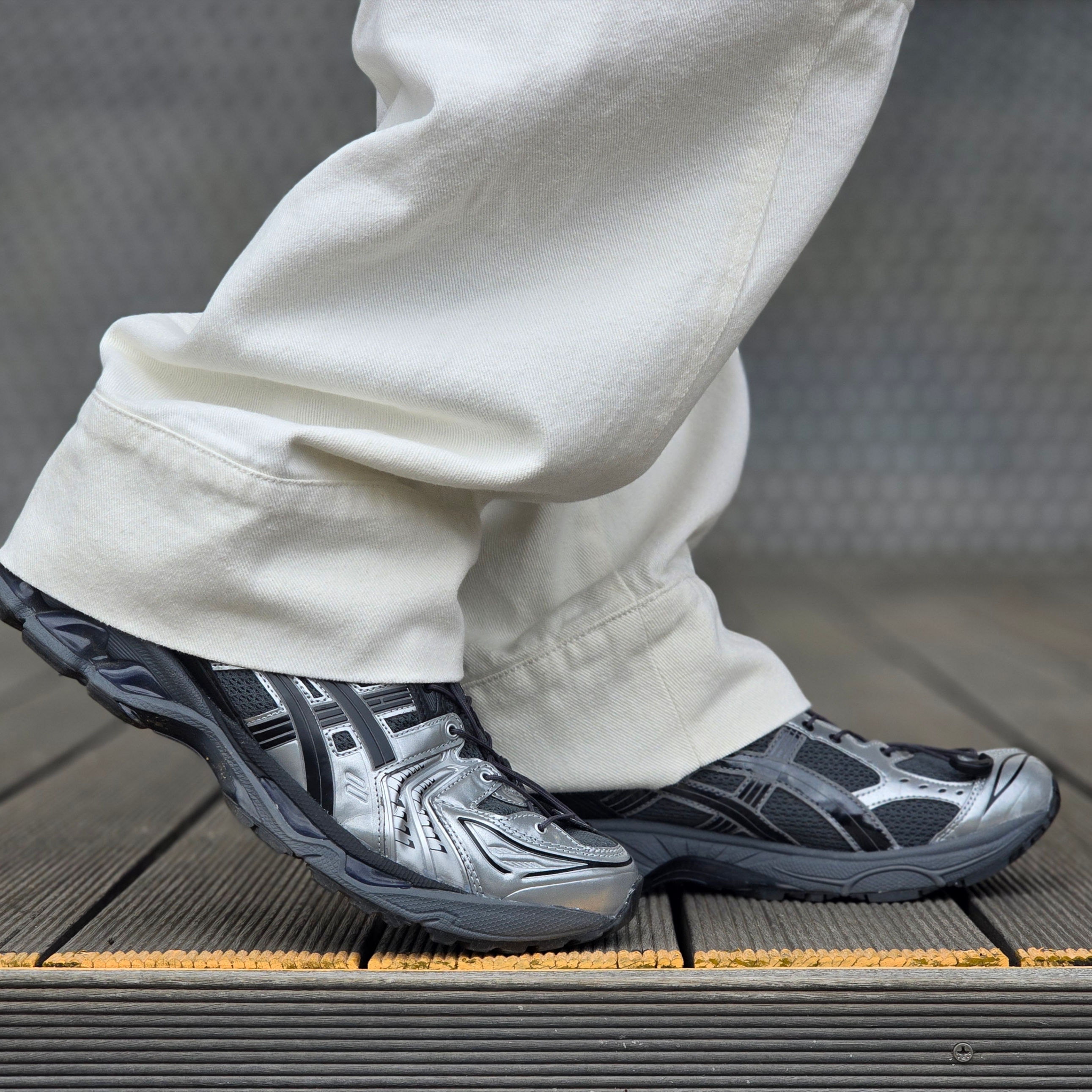 Asics x Unaffected Gel-Kayano 14 Silver Moon 착용 스타일 - 2