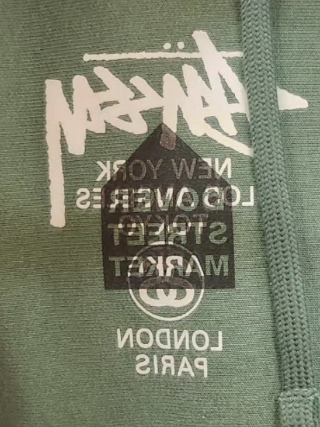 Nike x Stussy Reversible Jacket Black (FJ9153-010), Stussy DSM World Tour Hoodie Green 2022 착용 스타일 - 2