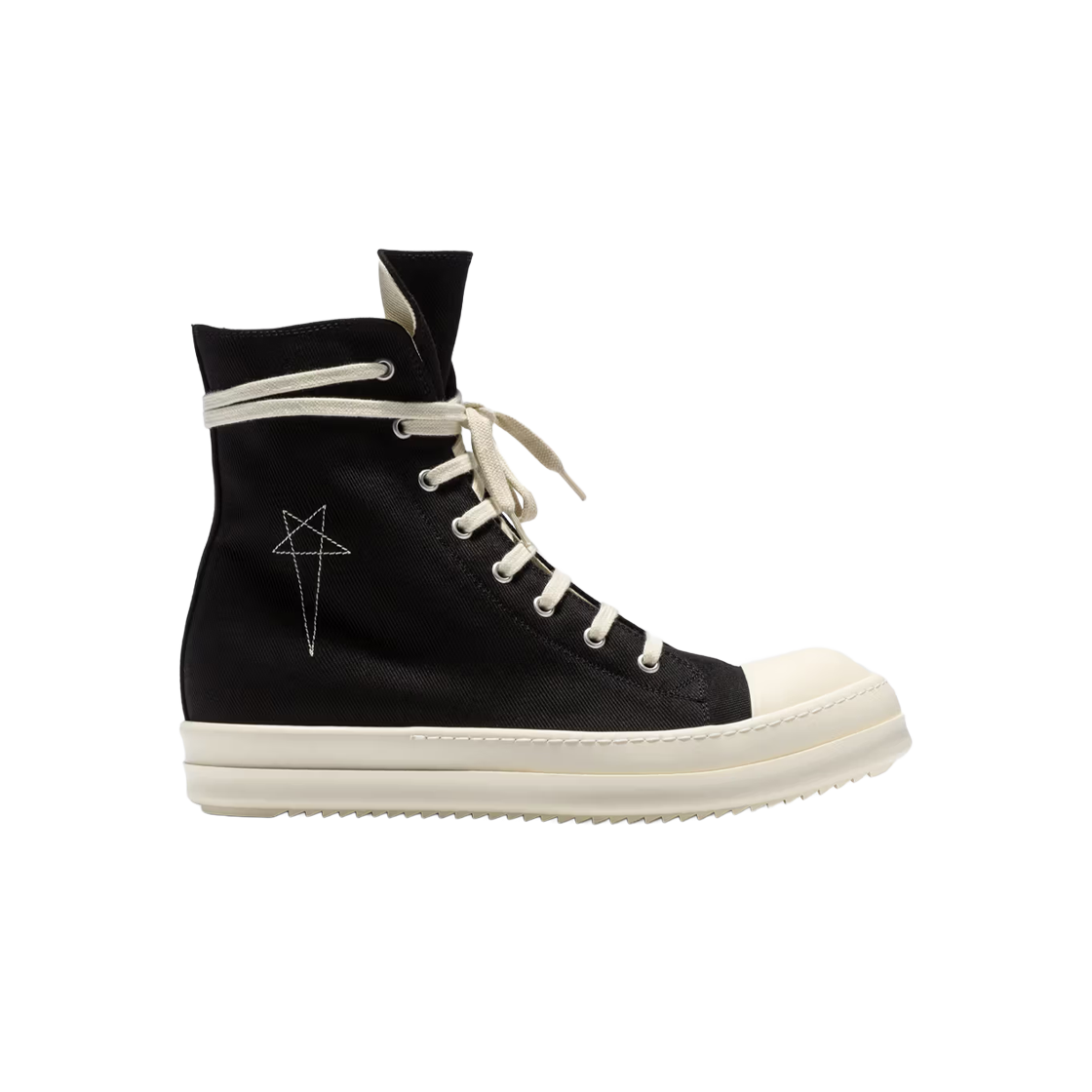 릭 오웬스 다크쉐도우 펜타그램 라몬즈 스니커즈 블랙 펄