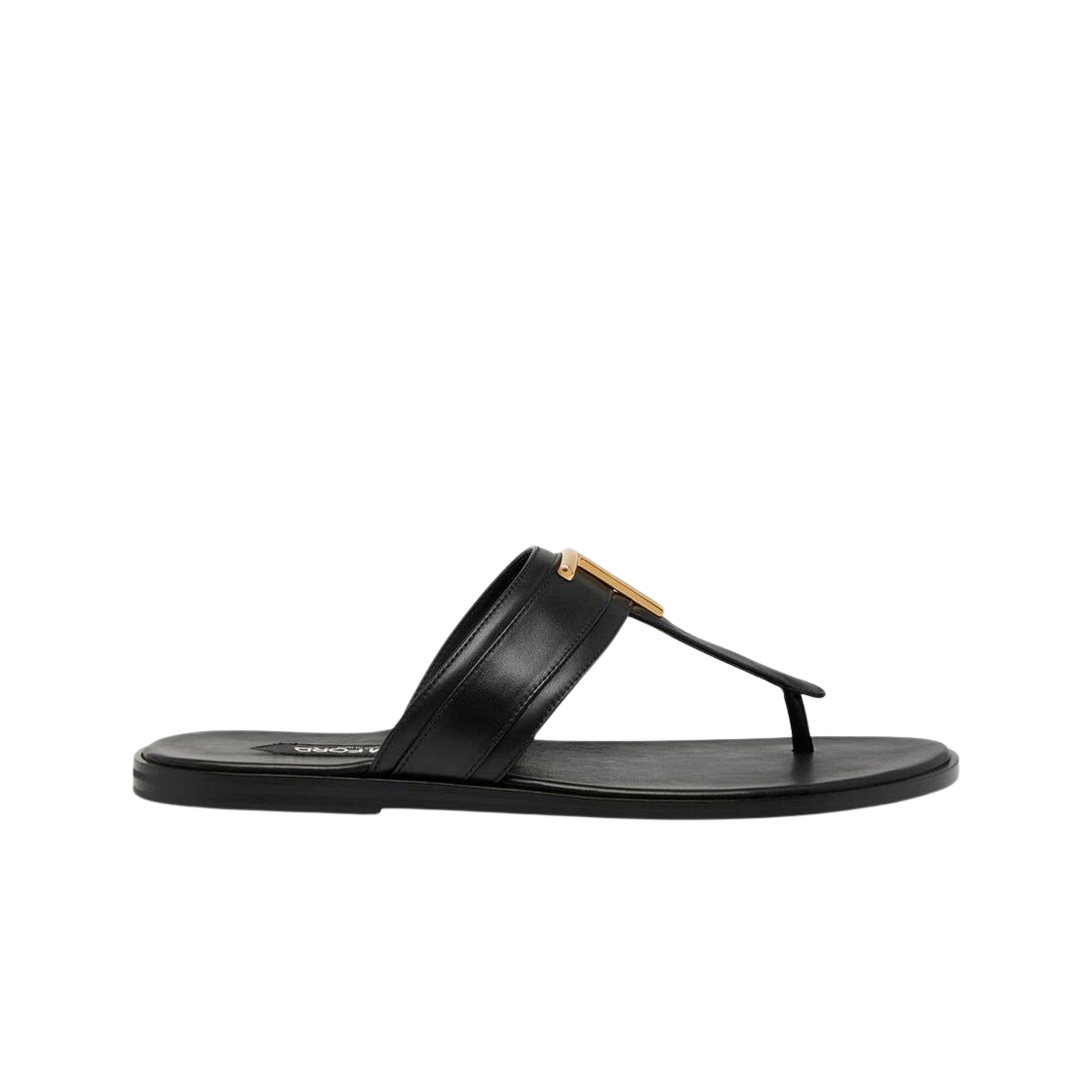 J1382-LCL076X-1N001 Tom Ford Smooth Leather Brighton Sandal Black