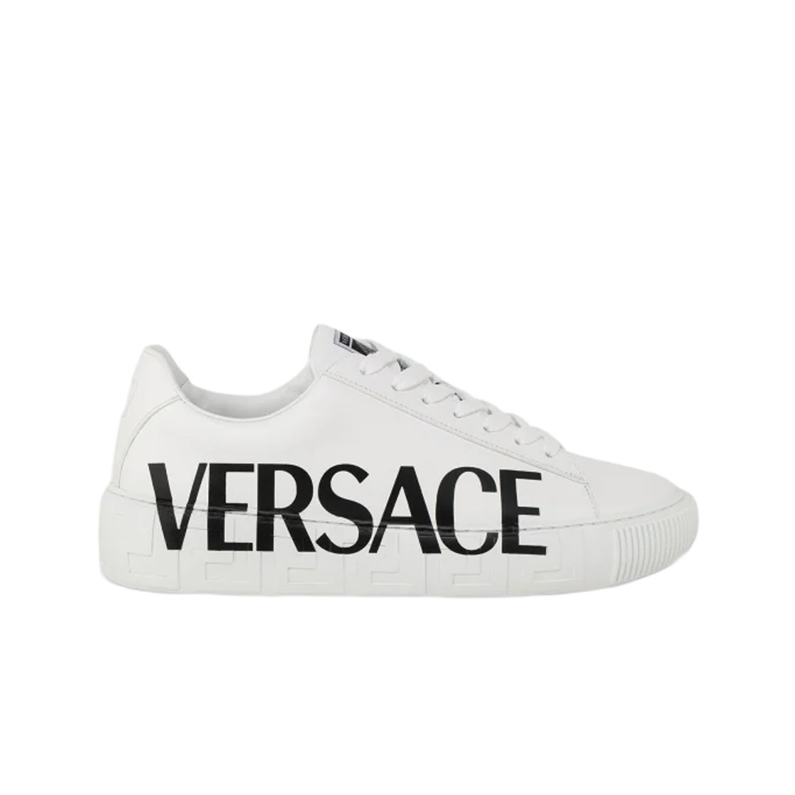 DSU8404-DV51G-D0141 Versace Greca Logo Trainer White
