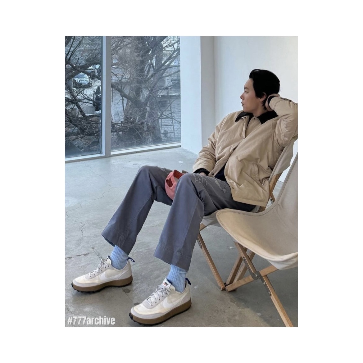 Double RL Garment Dyeing Twill Ball Cap Red, Nike x Tom Sachs General Purpose Shoe Light Cream 착용 스타일 - 1