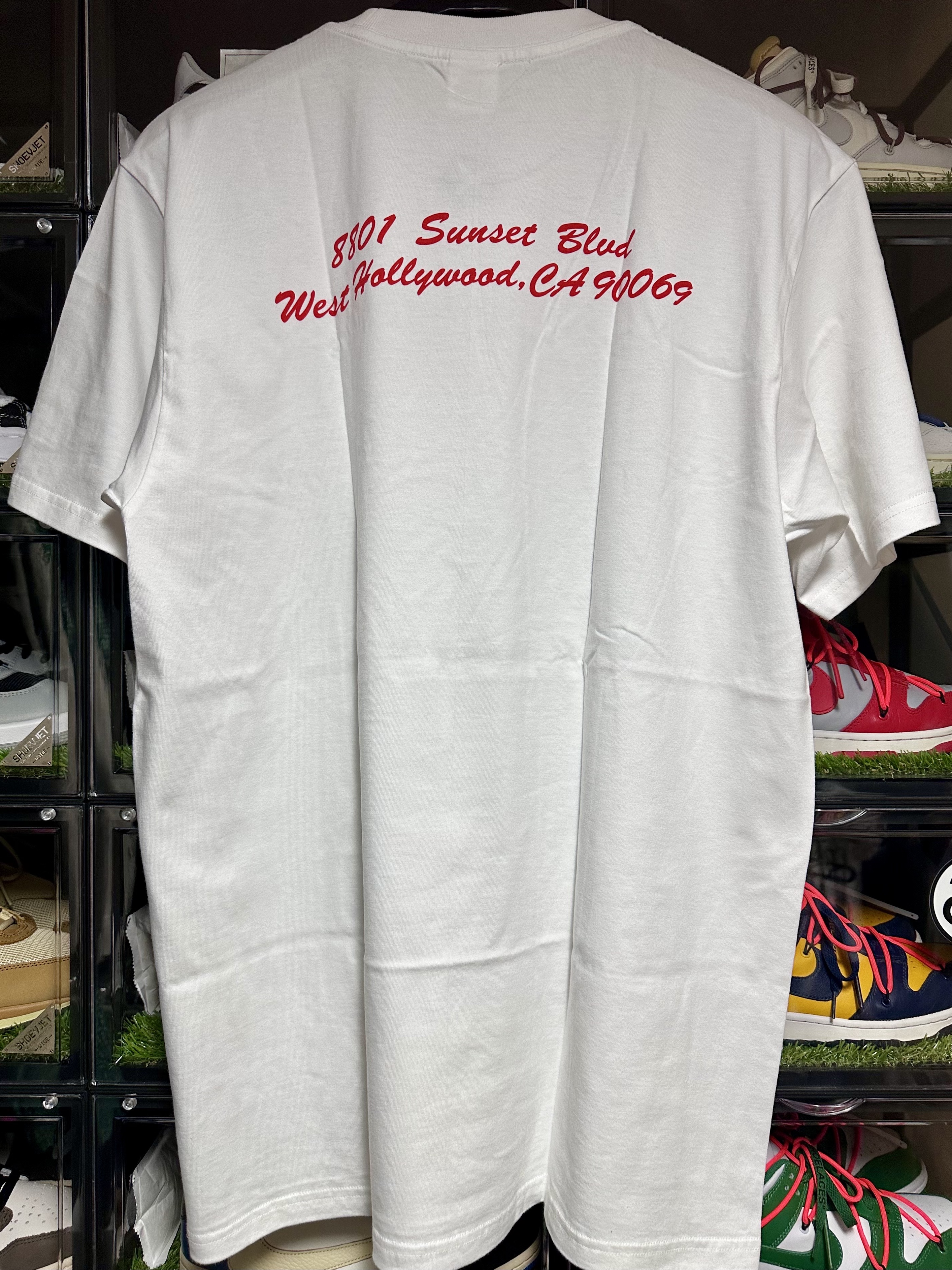 Supreme West Hollywood Box Logo T-Shirt White - 23SS 착용 스타일 - 2