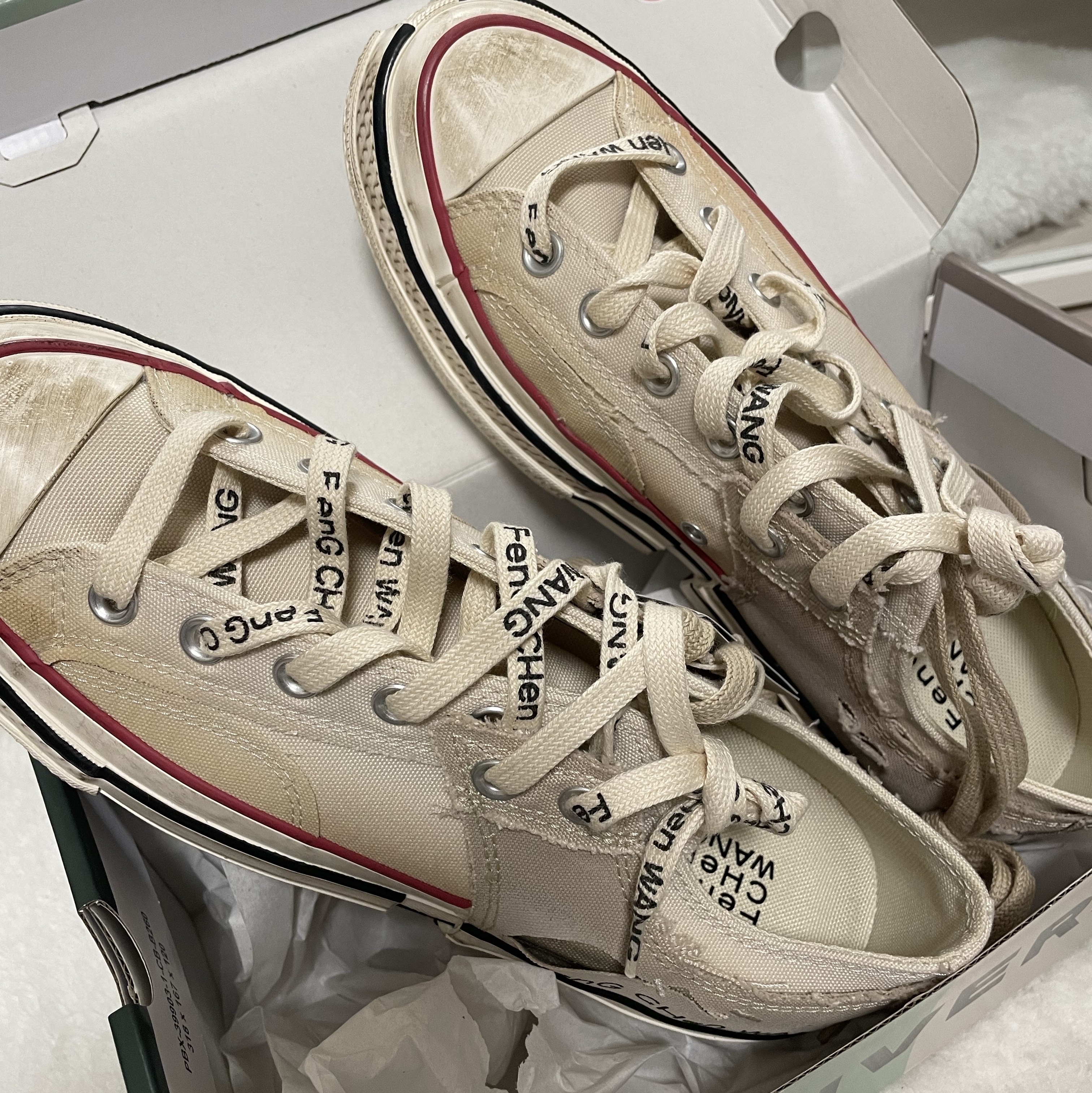 Converse x Feng Chen Wang Chuck 70 Ox 2-in-1 Brown Rice 착용 스타일 - 6