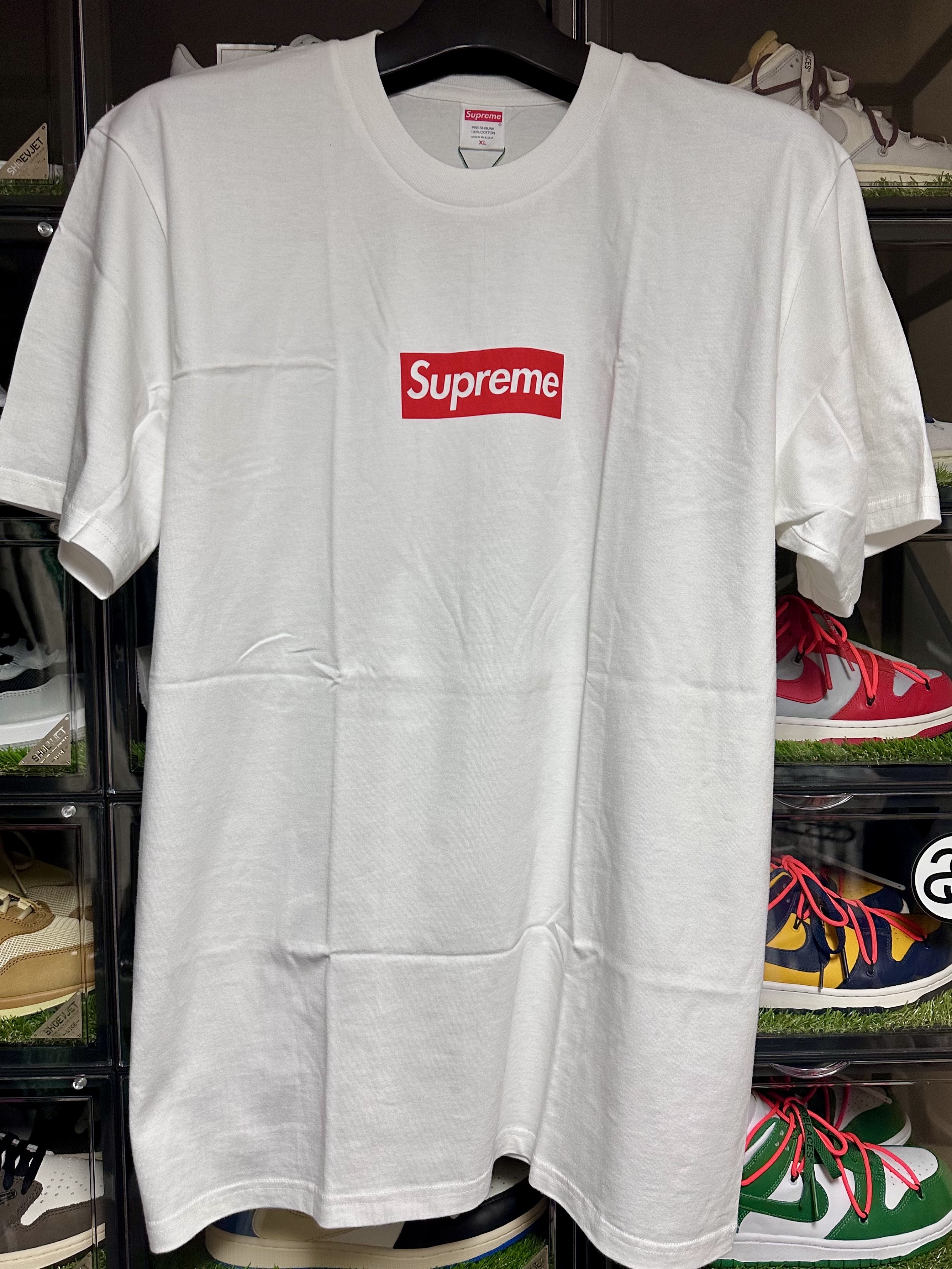 Supreme West Hollywood Box Logo T-Shirt White - 23SS 착용 스타일 - 1