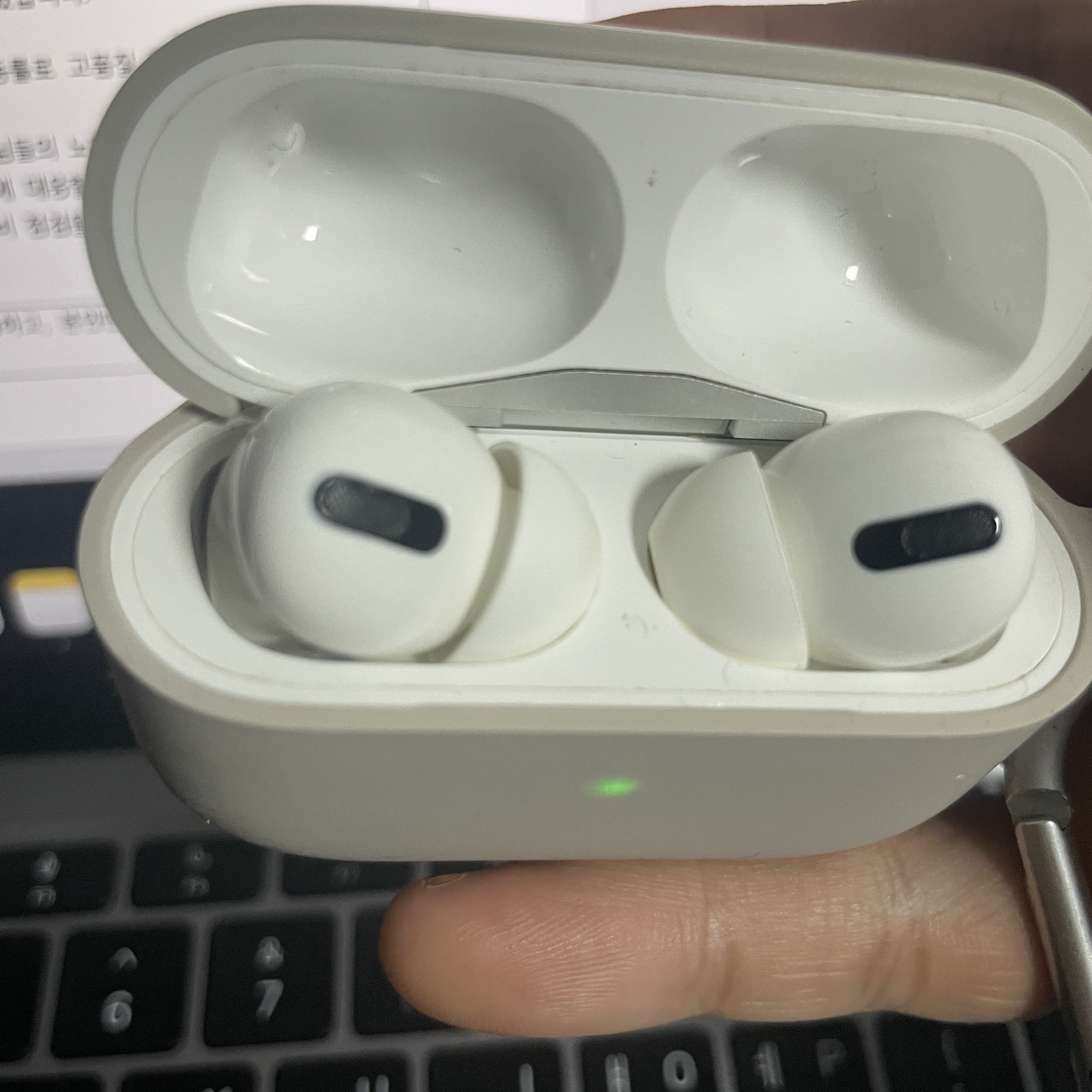 Apple Airpods Pro 2nd Gen with MagSafe Charging Case USB C (Korean Ver.) 착용 스타일