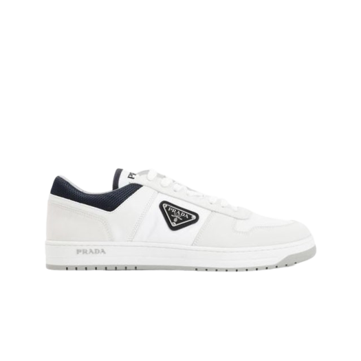 Prada Downtown Re-Nylon Sneakers White Ultramarine Blue