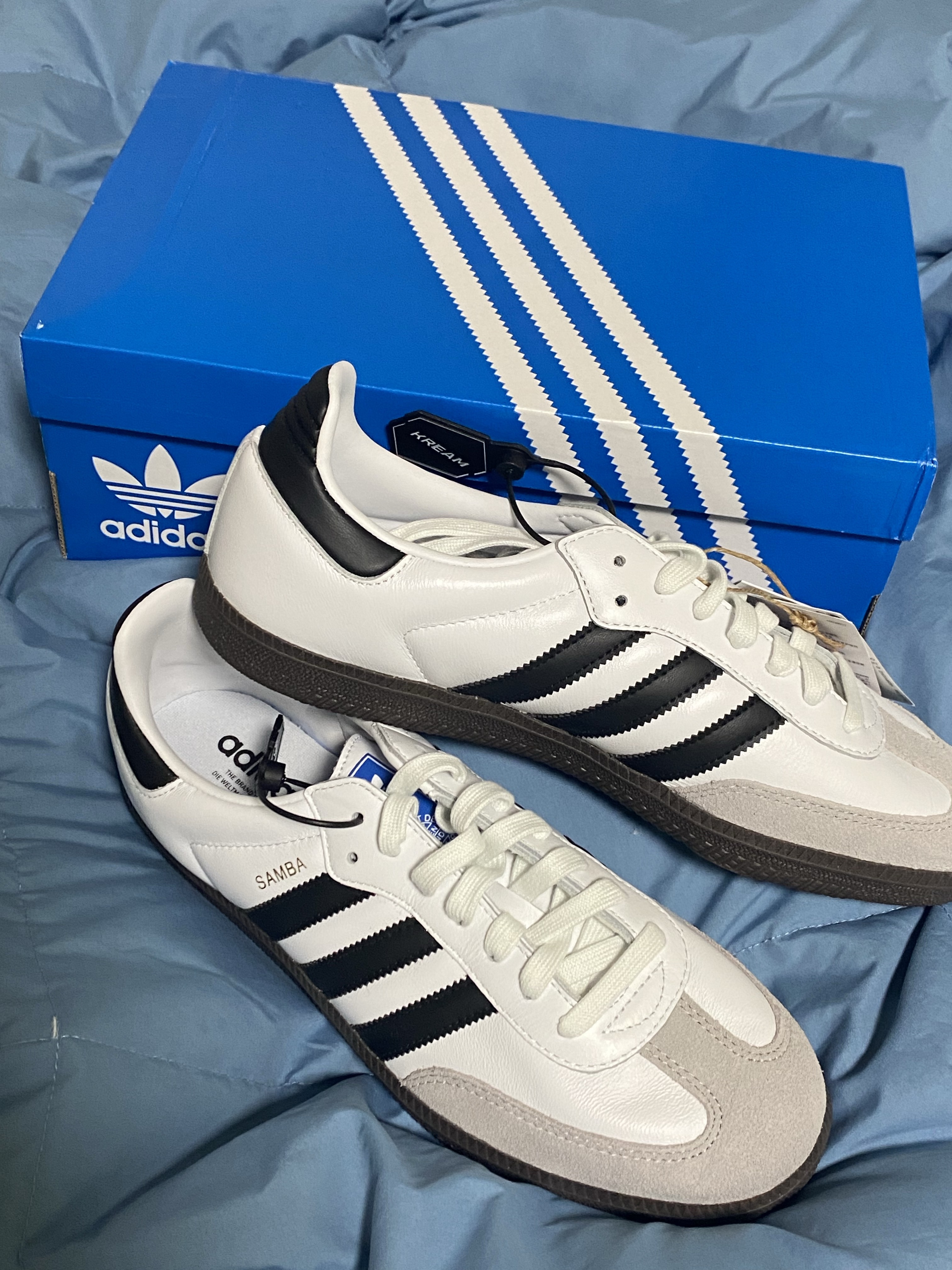 Adidas Samba OG Cloud White 착용 스타일