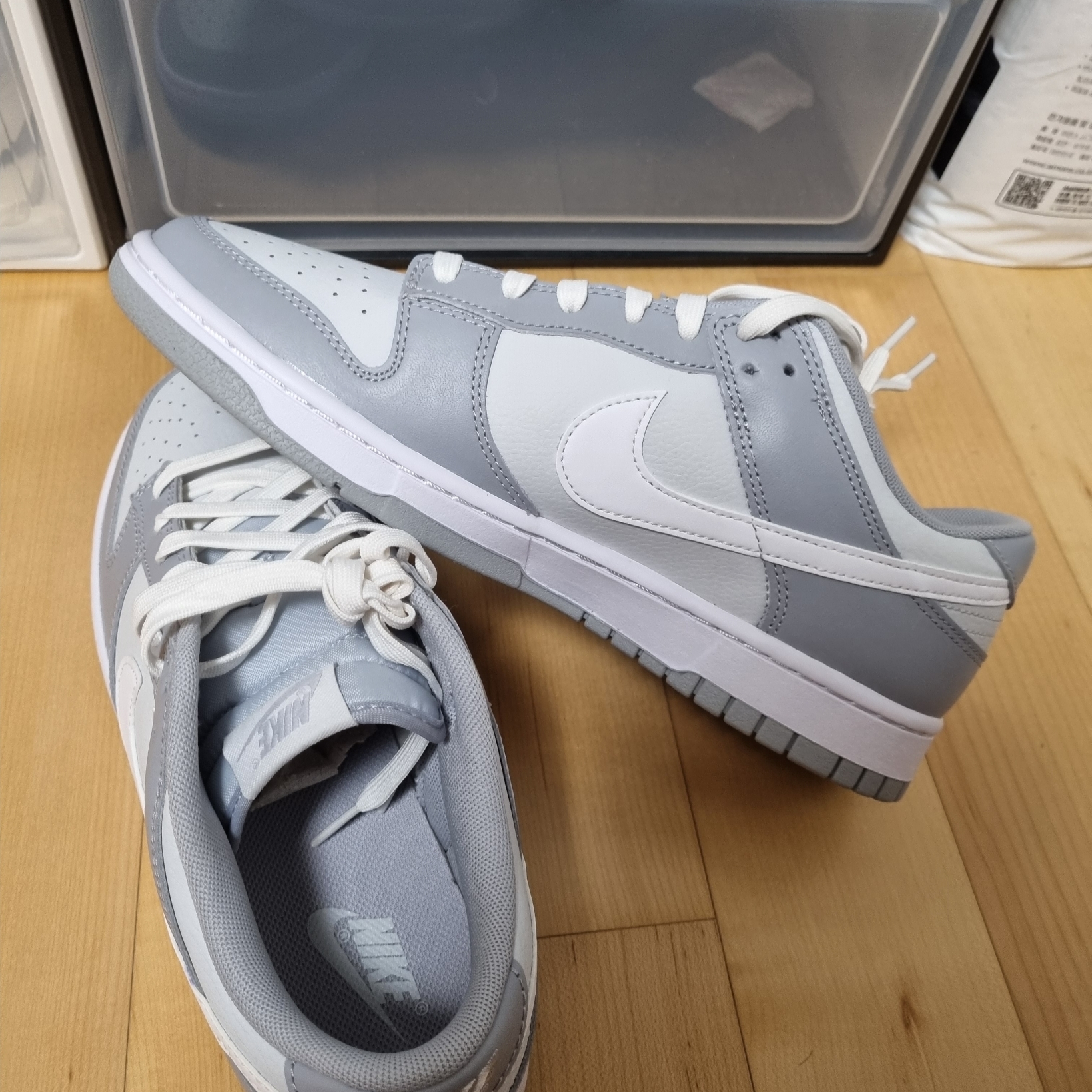Nike Dunk Low Retro Wolf Grey 착용 스타일