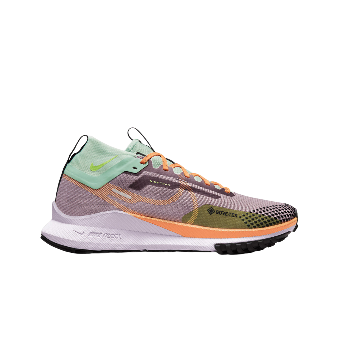 (W) Nike React Pegasus Trail 4 Gore-tex Purple Smoke Peach Cream 상세 이미지 1