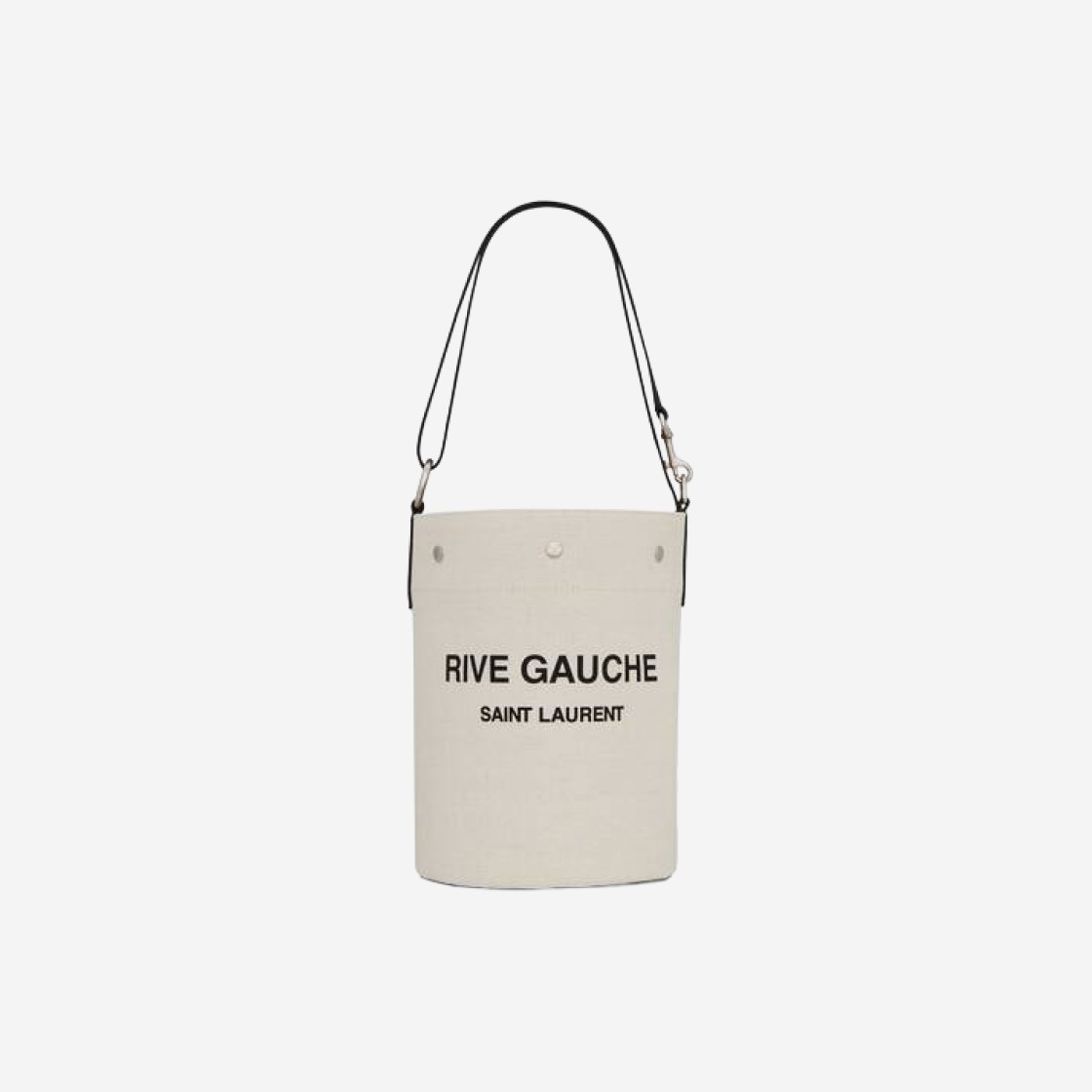 Saint Laurent Rive Gauche Bucket Bag in Linen White 상세 이미지 1