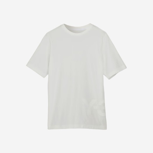 Y-3 숏슬리브 라지 로고 티셔츠 화이트