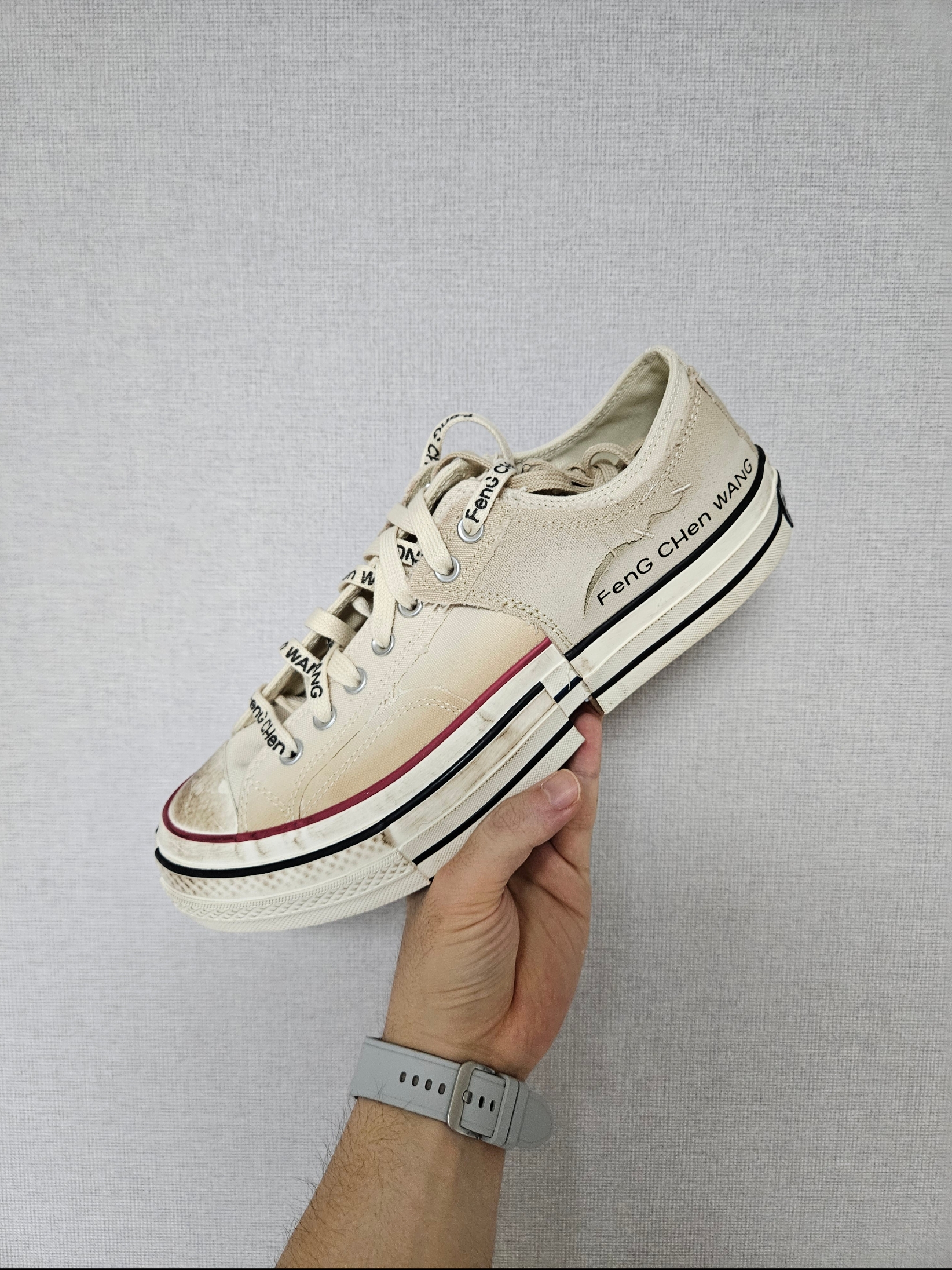 Converse x Feng Chen Wang Chuck 70 Ox 2-in-1 Brown Rice 착용 스타일 - 1