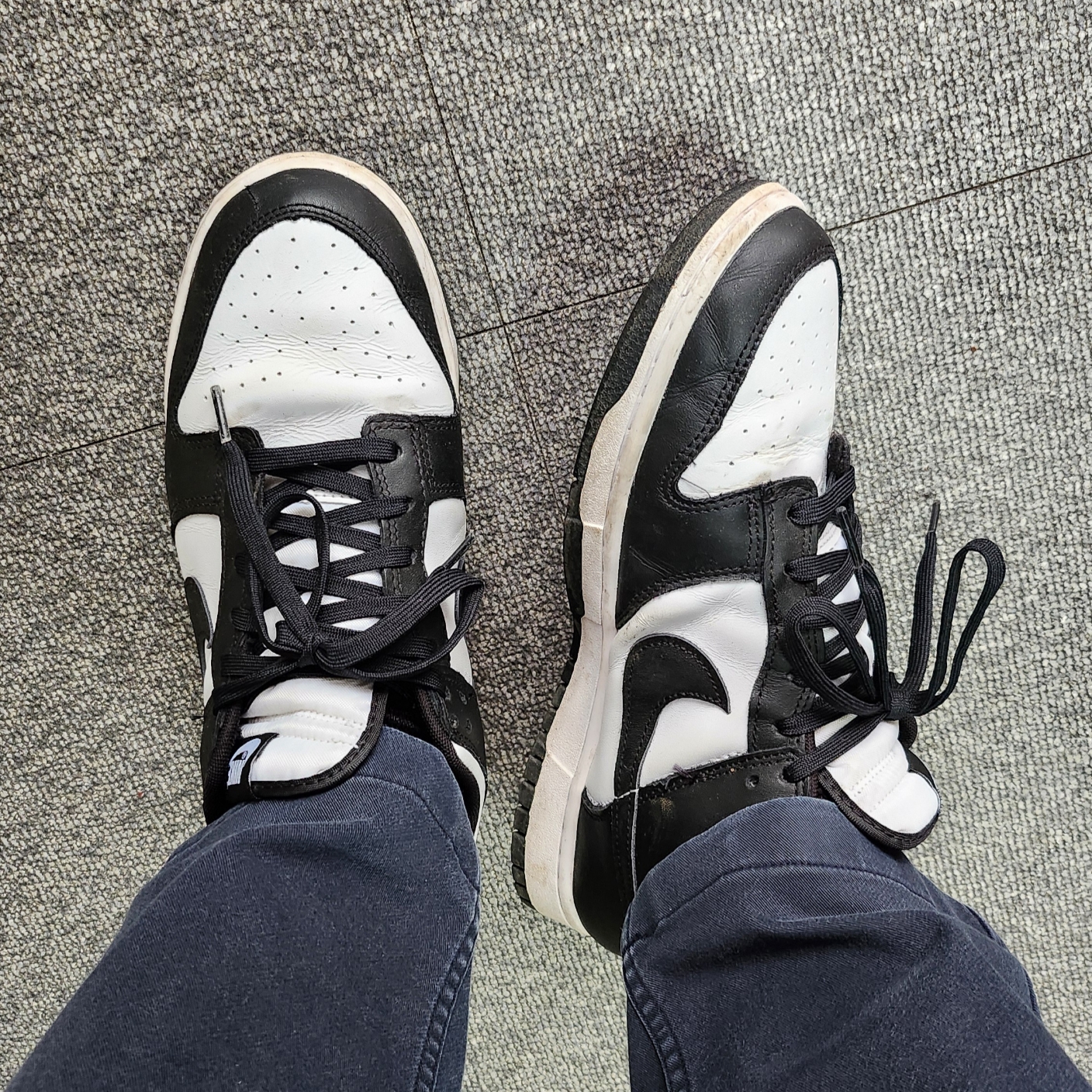 Nike Dunk Low Retro Black 착용 스타일