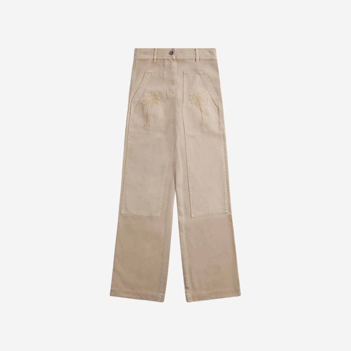 (W) Palm Angels GD Bull Cargo Pants Beige 상세 이미지 1