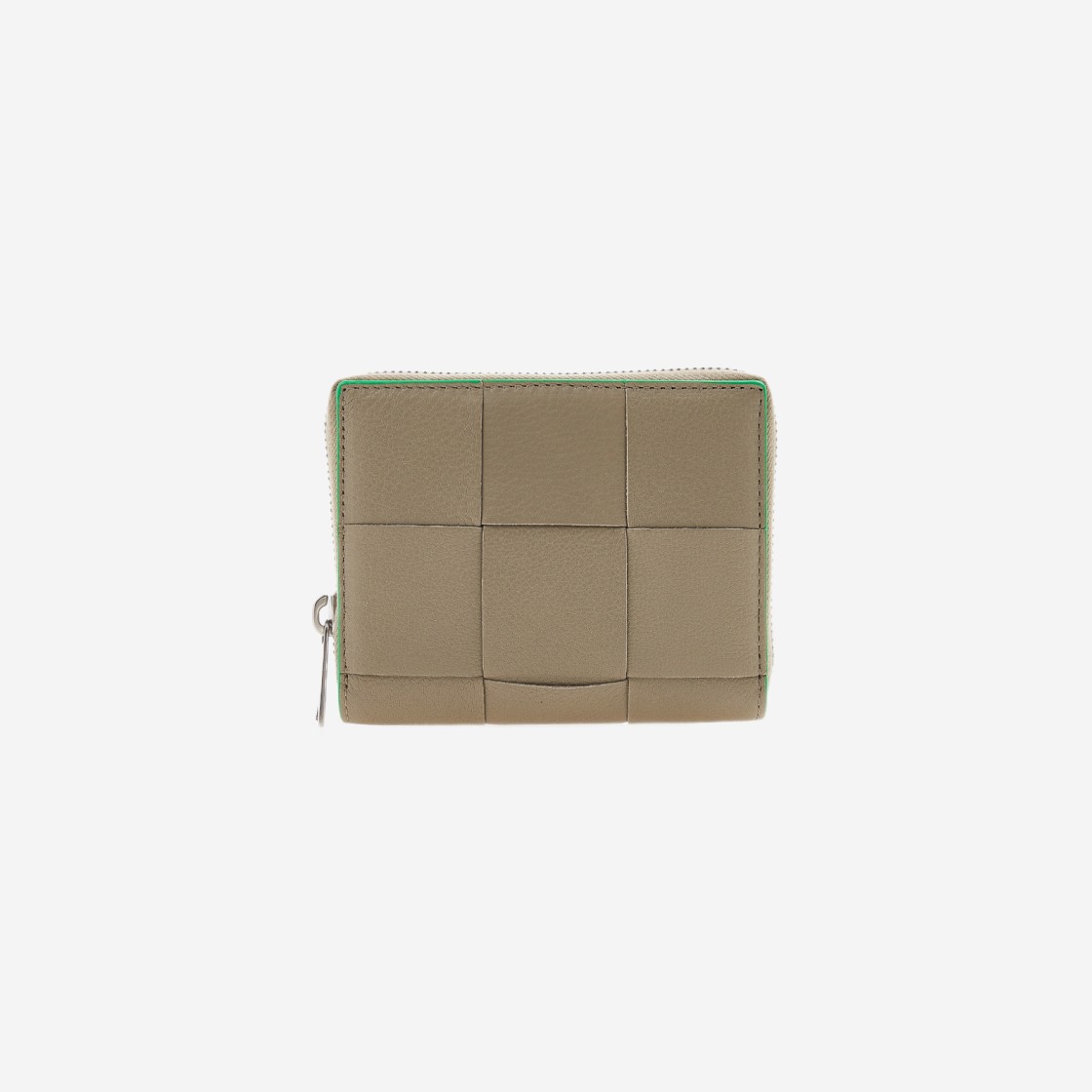 Bottega Veneta Compact Zip Around Wallet Taupe Parakeet 상세 이미지 1