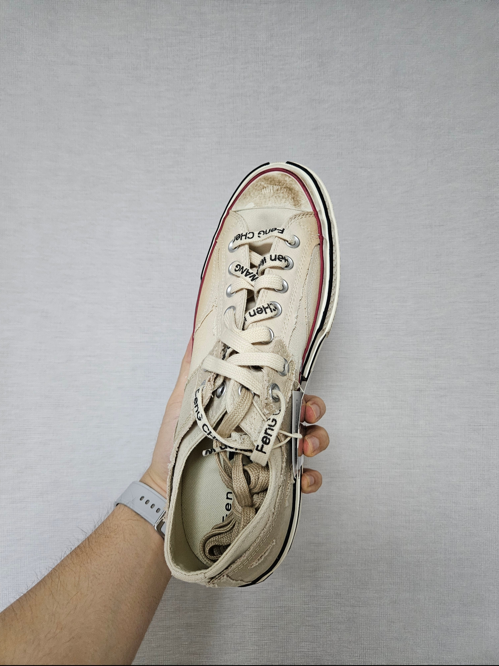 Converse x Feng Chen Wang Chuck 70 Ox 2-in-1 Brown Rice 착용 스타일 - 2