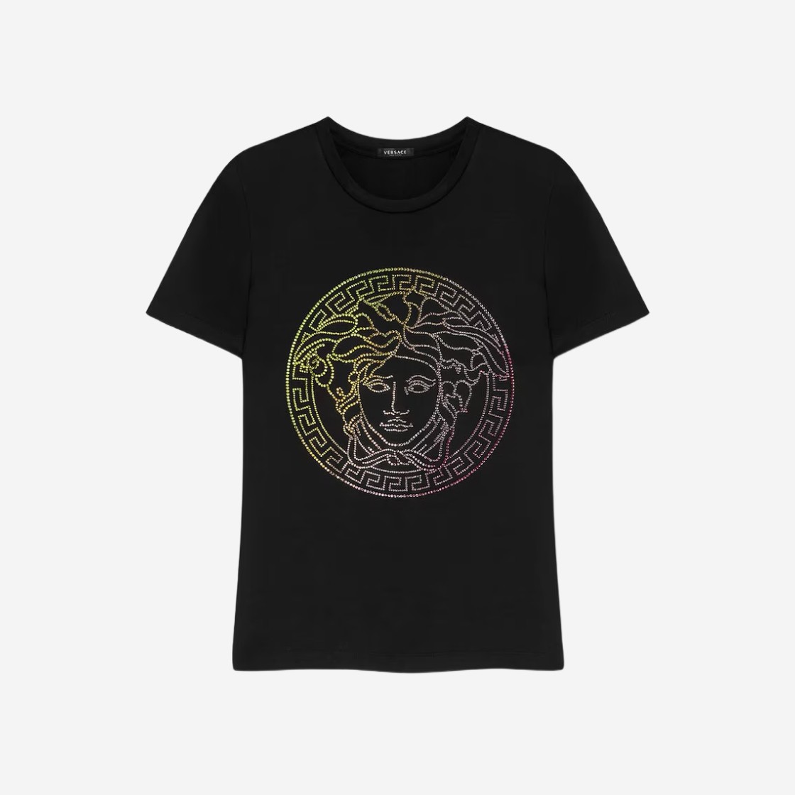 (W) Versace Crystal Medusa T-Shirt Black 상세 이미지 1